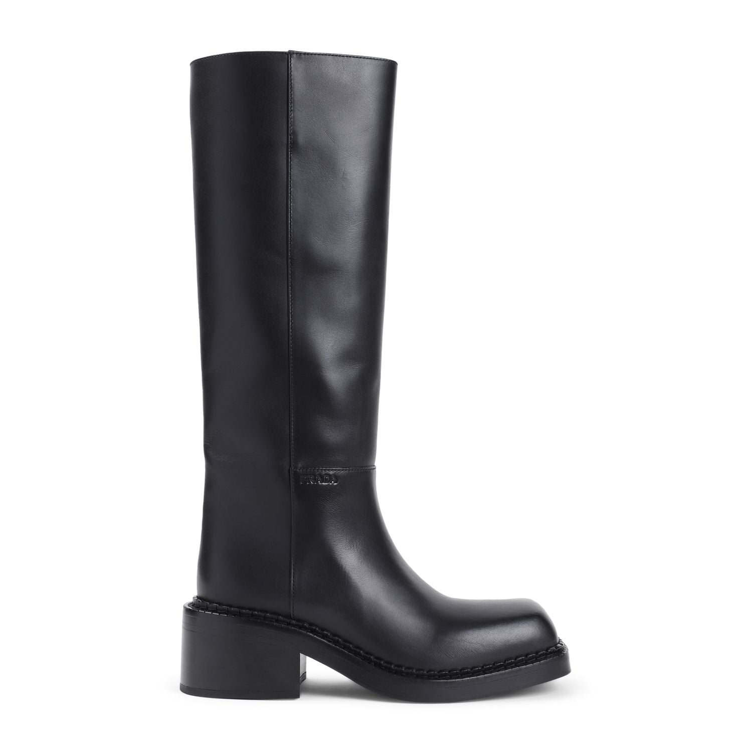 PRADA Chic Leather Ankle Boots for Women
