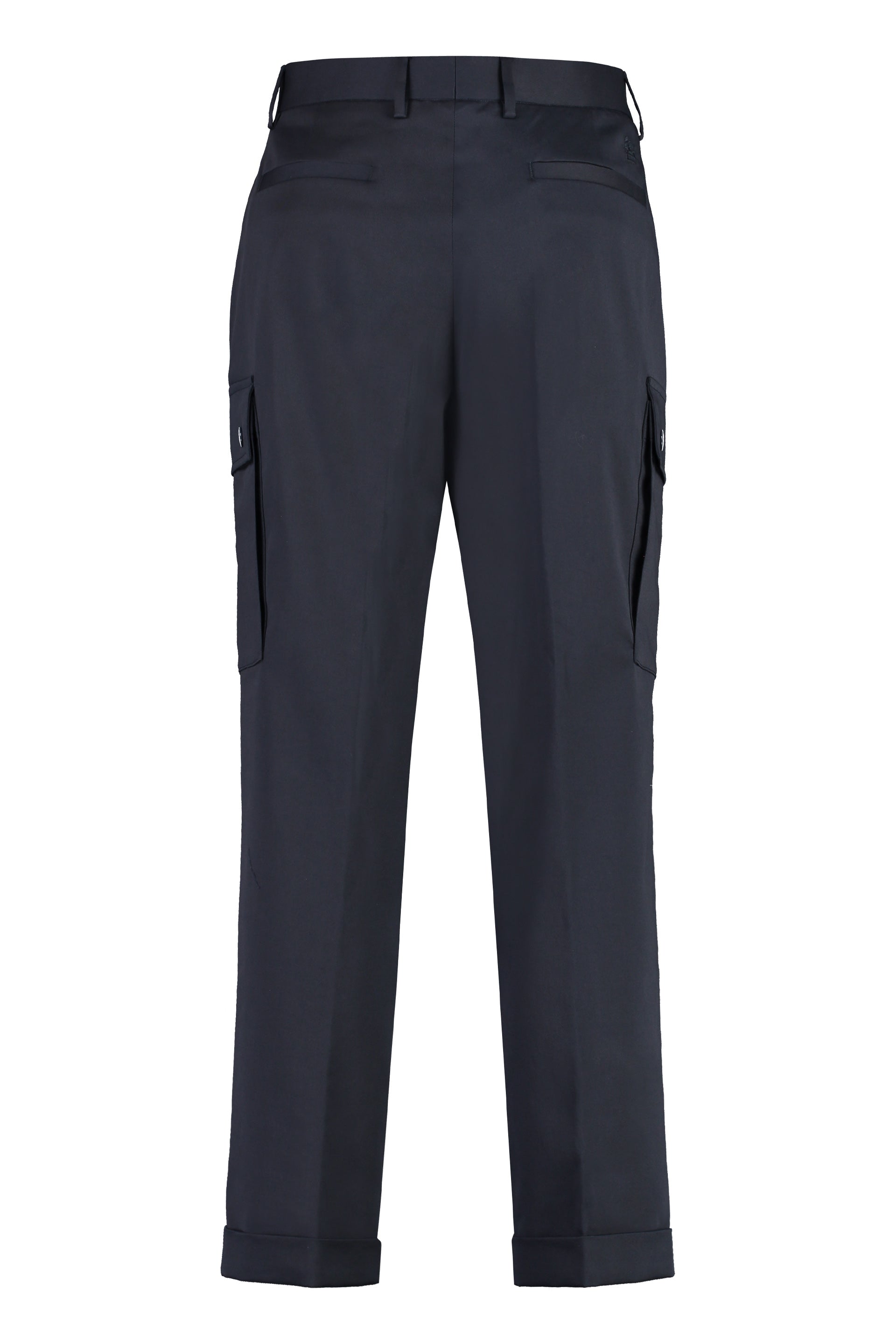 ETRO Embroidered Cargo Trousers with Roll-Up Cuffs