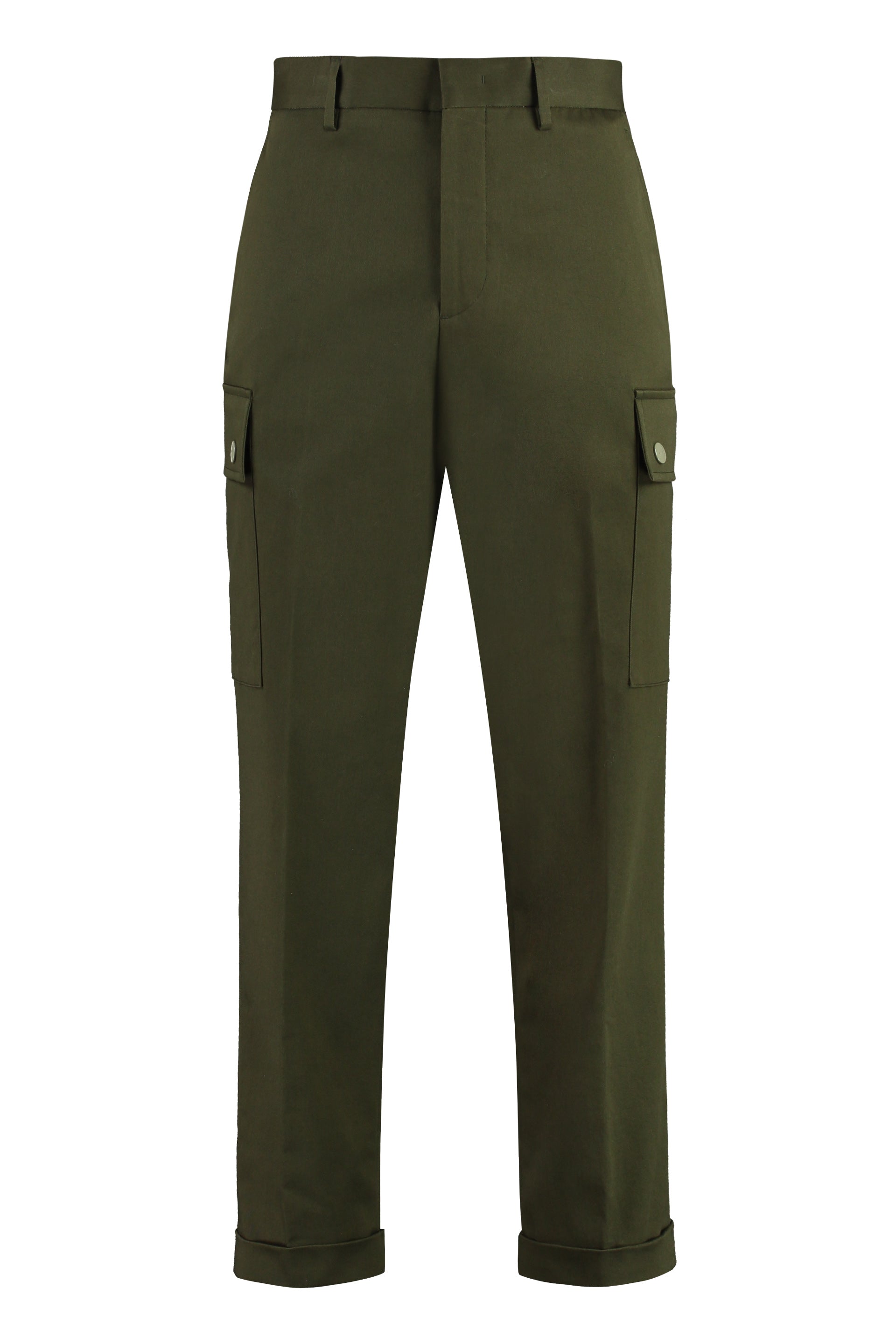 ETRO Men's Stylish Cargo Trousers with Roll-Up Ankle Cuffs