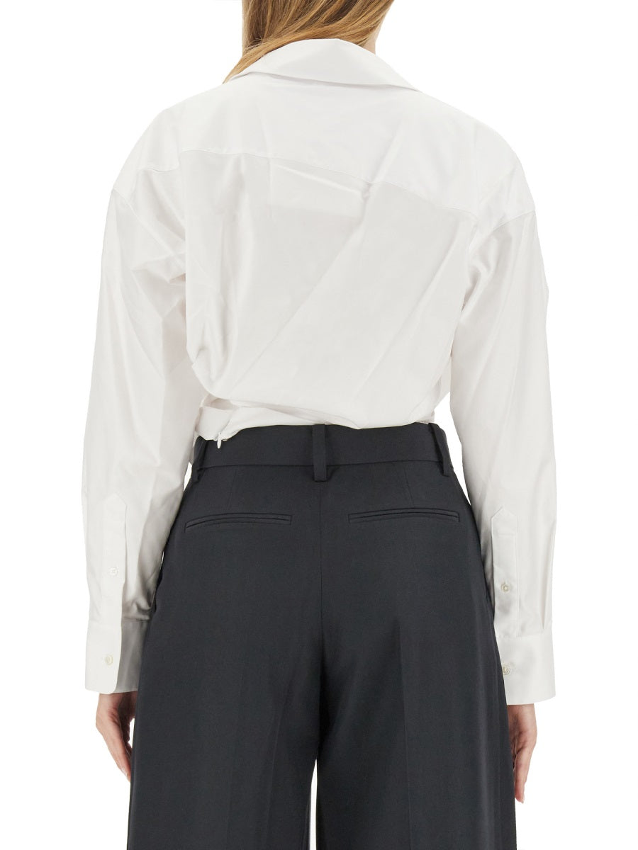 ALEXANDER WANG Draped Shirt - Regular Fit, Women's Size 2