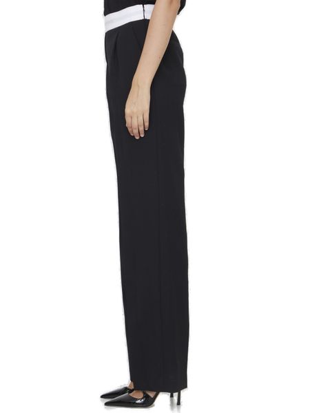 ALEXANDER WANG Wool Trousers with Logo Detail - Women's Fit