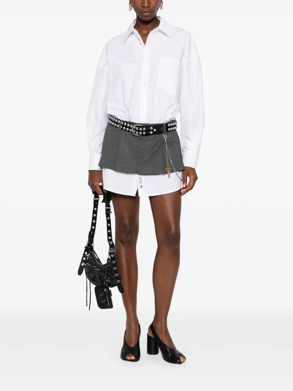 ALEXANDER WANG Pre-Styled Mini Shirt Dress with Chain