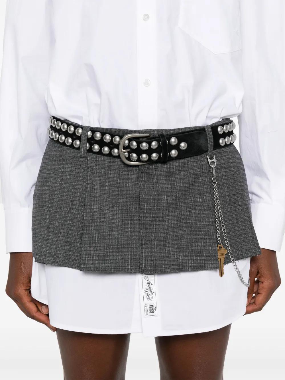 ALEXANDER WANG Pre-Styled Mini Shirt Dress with Chain