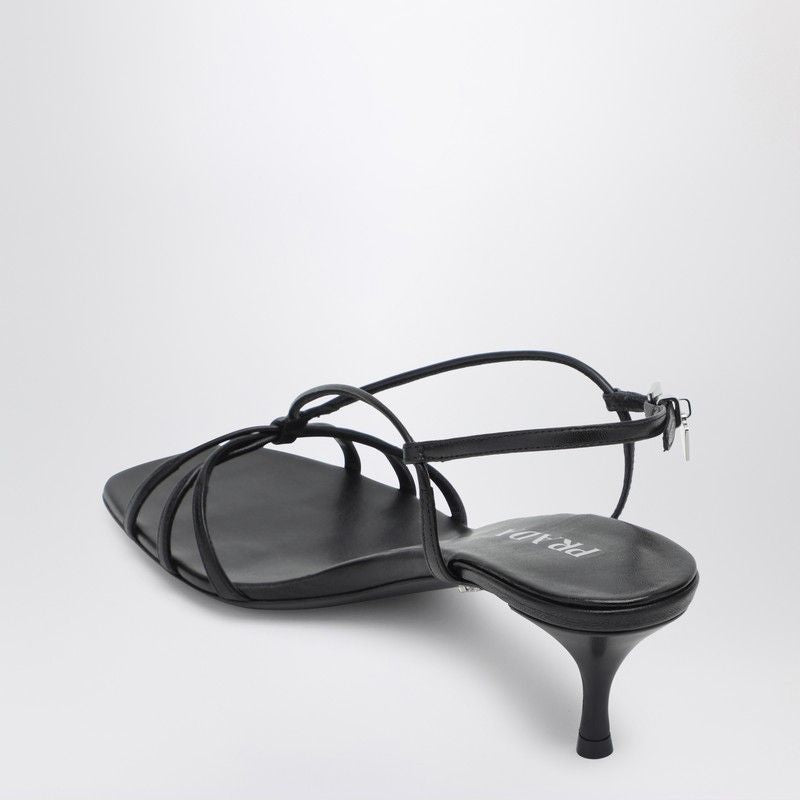 PRADA Women's Stiletto Heel Sandal with Adjustable Strap