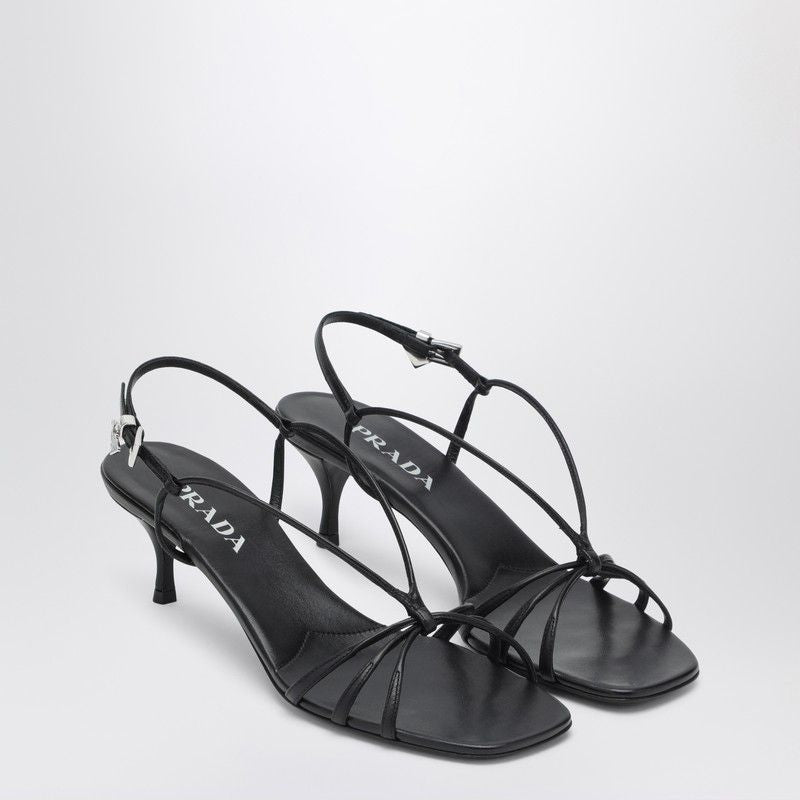 PRADA Women's Stiletto Heel Sandal with Adjustable Strap