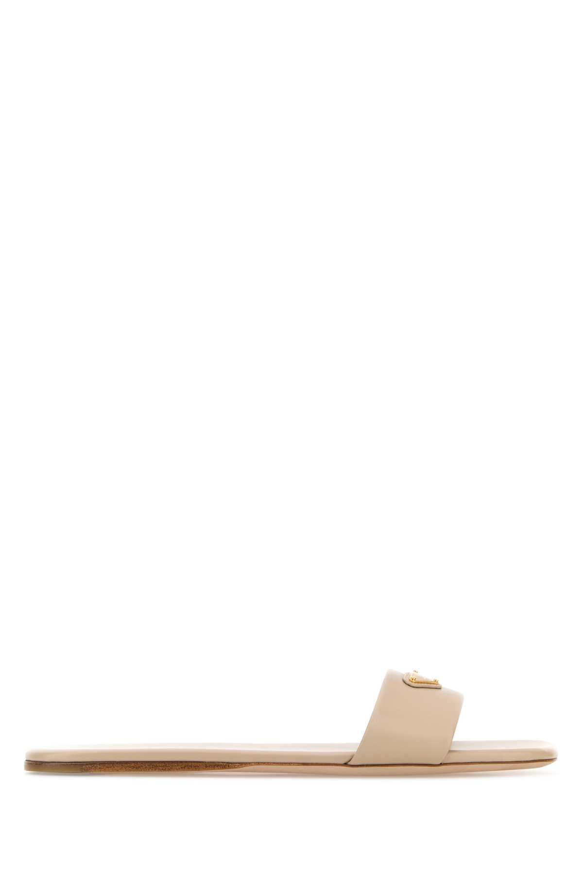 PRADA Satin Slip-On Slippers for Women