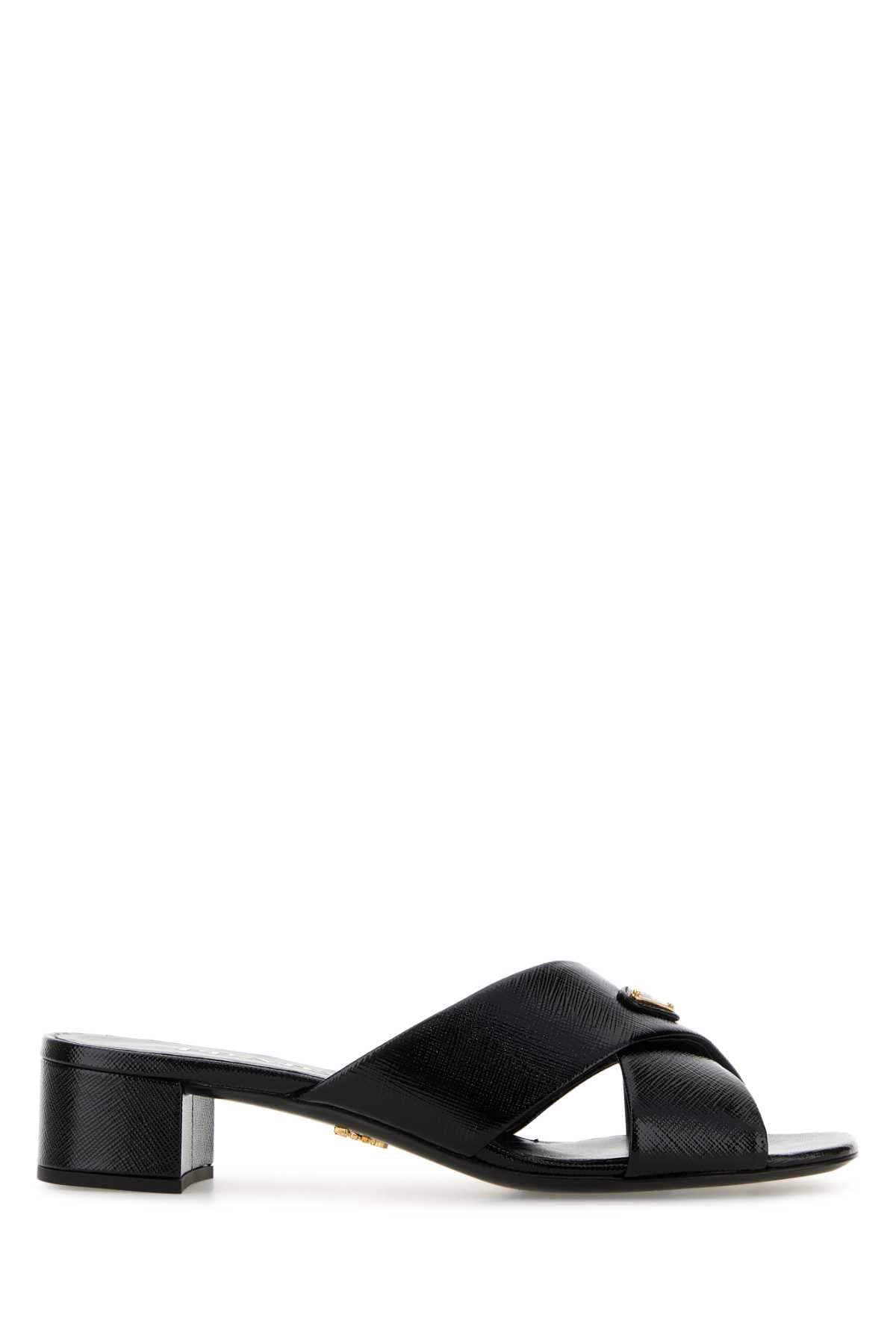 PRADA Leather Flat Sandals for Women