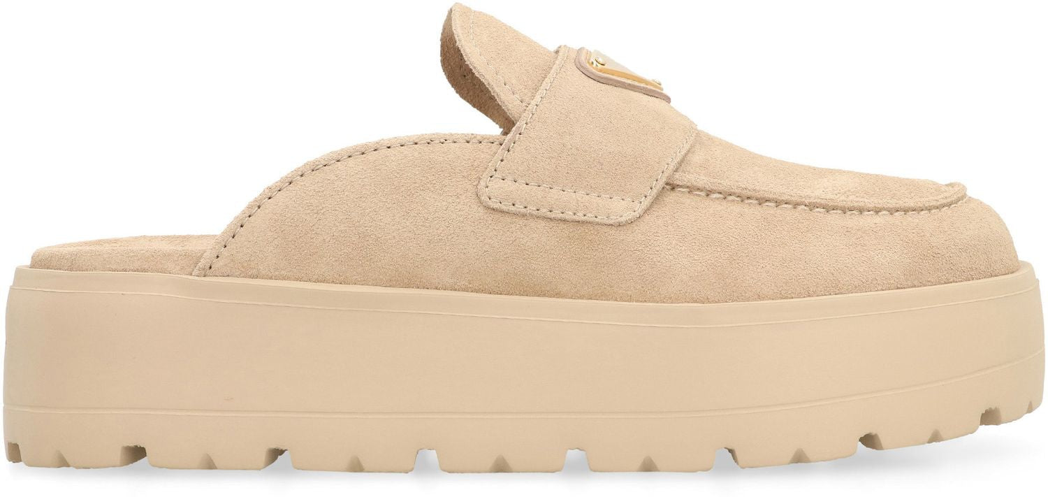 PRADA Elegant Suede Slippers for Women