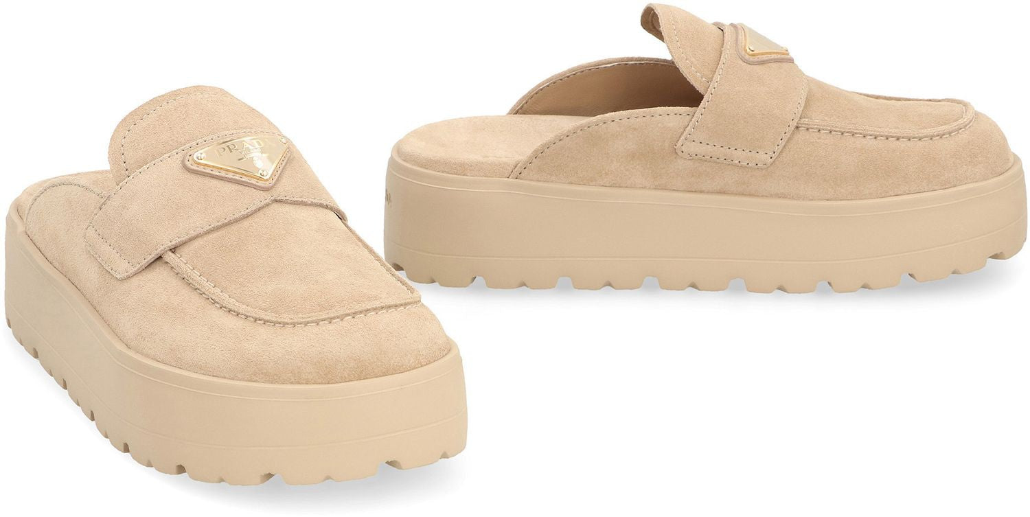 PRADA Elegant Suede Slippers for Women