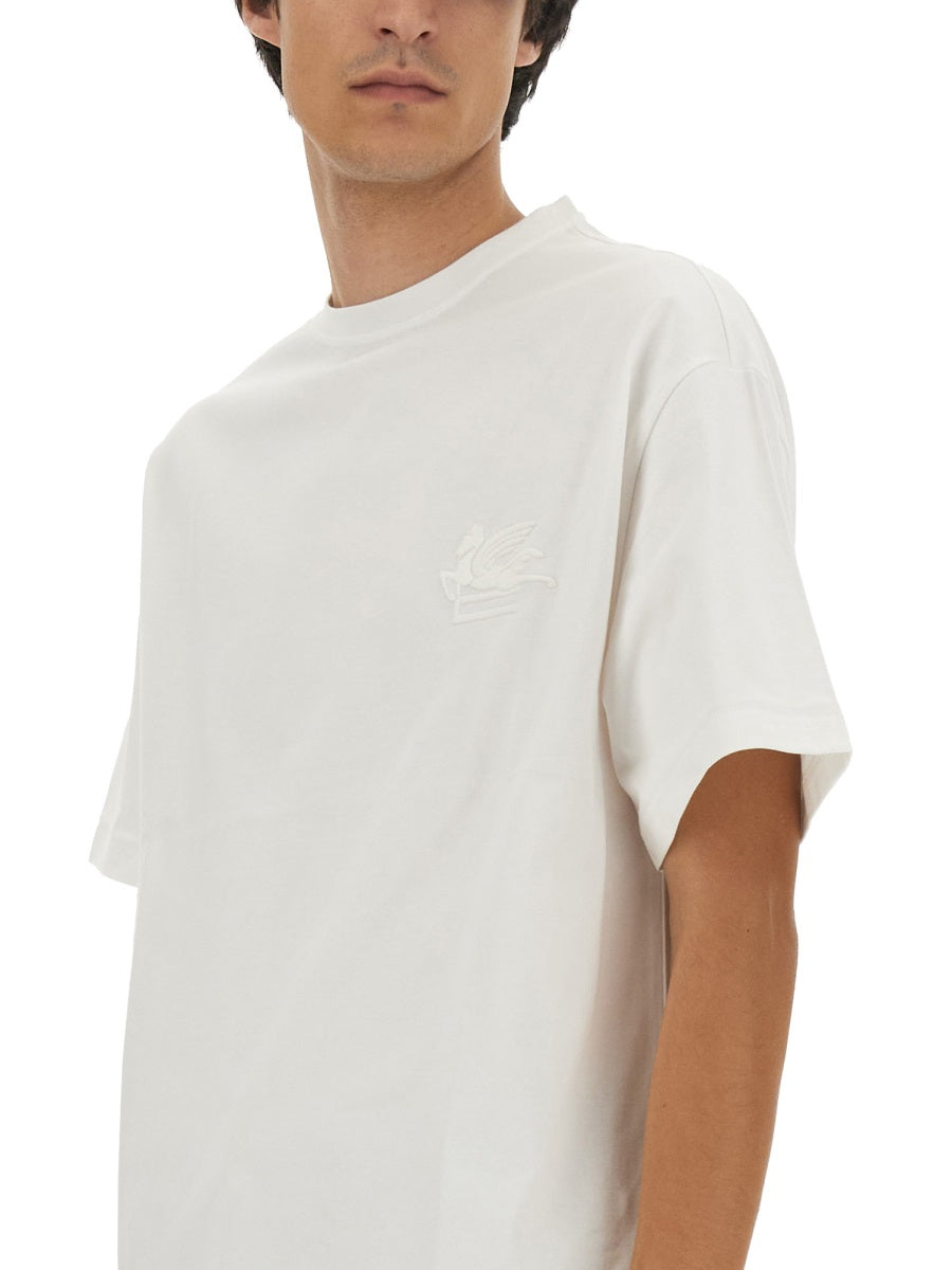 ETRO Men's Regular Fit Pegasus Embroidered T-Shirt - Size L