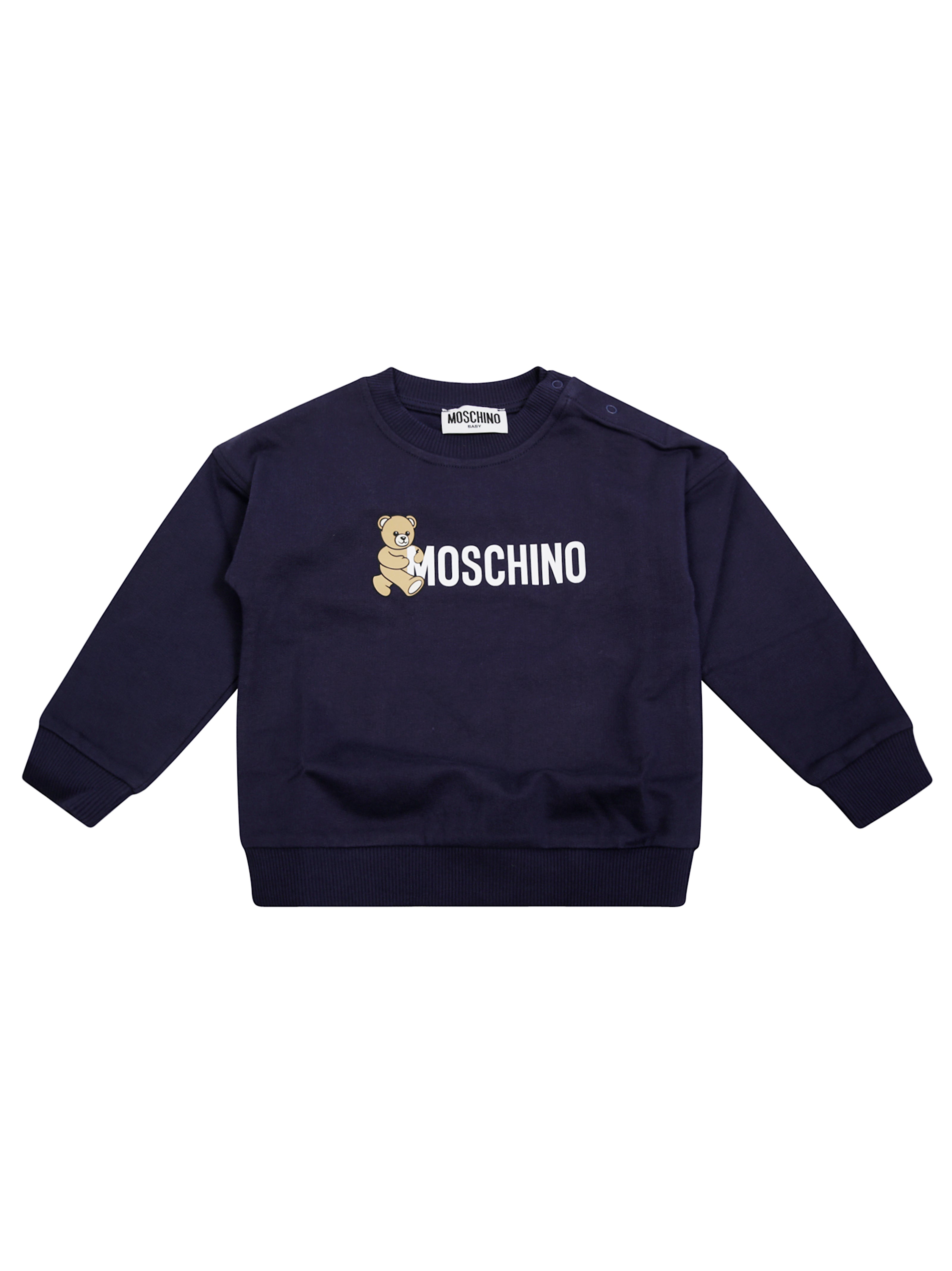 MOSCHINO BABY Mini Graphic Bear Logo Sweatshirt