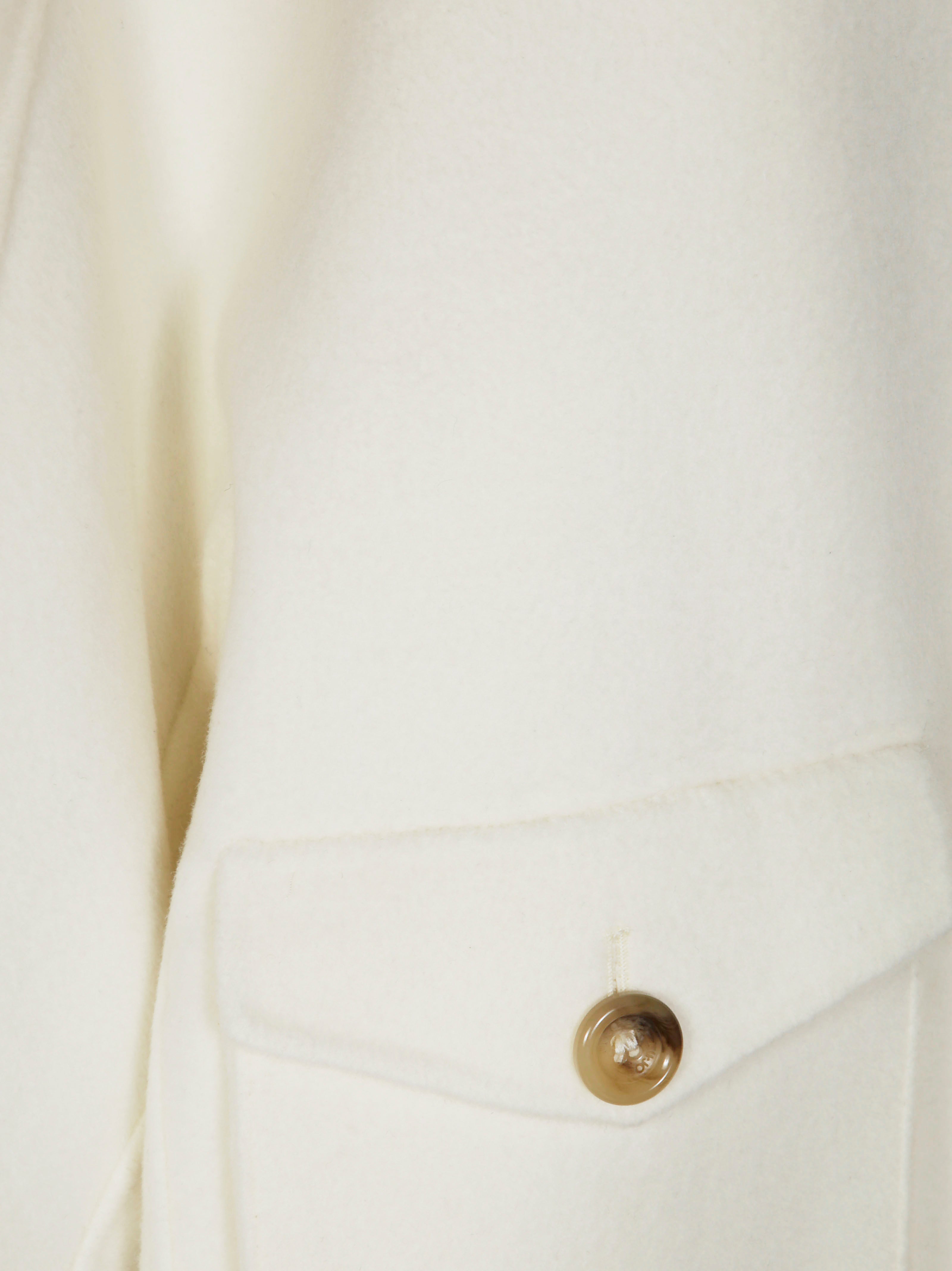 LIUJO Fringe-Detail Overcoat for Men