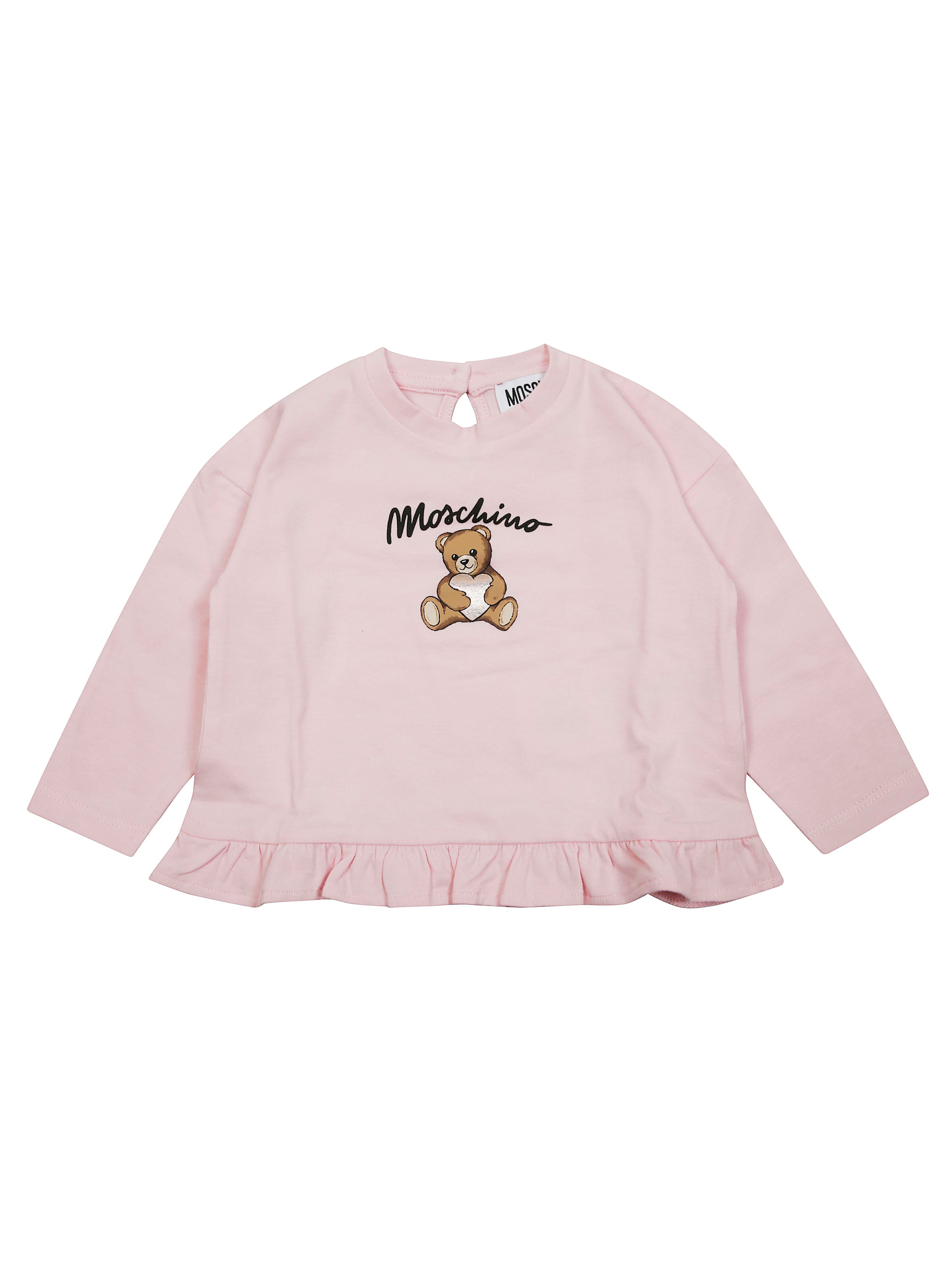 MOSCHINO BABY Mini Long Sleeve T-Shirt with Toy and Heart