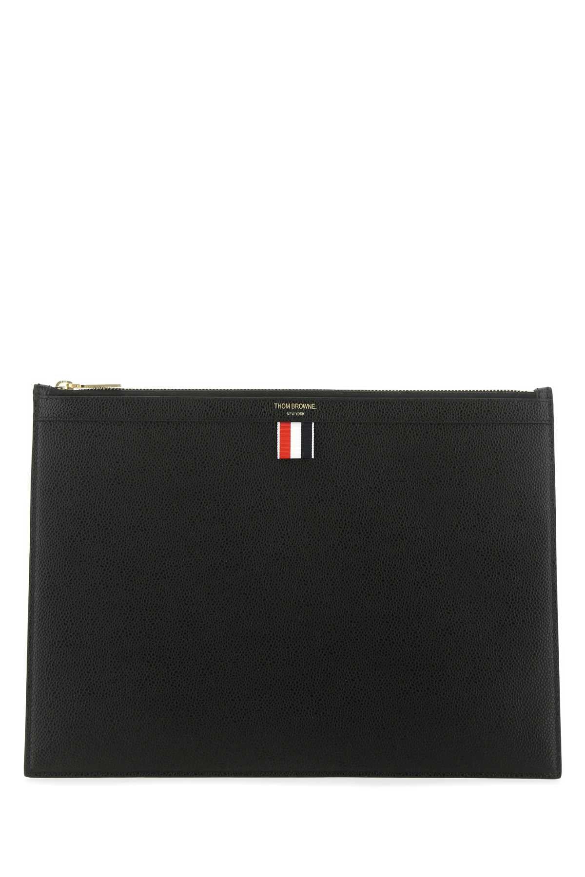 THOM BROWNE Leather Document Case - 35 cm x 26 cm