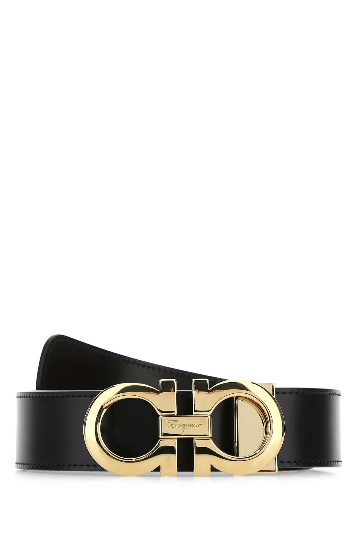 Ferragamo Reversible Leather Belt - Height 4 cm