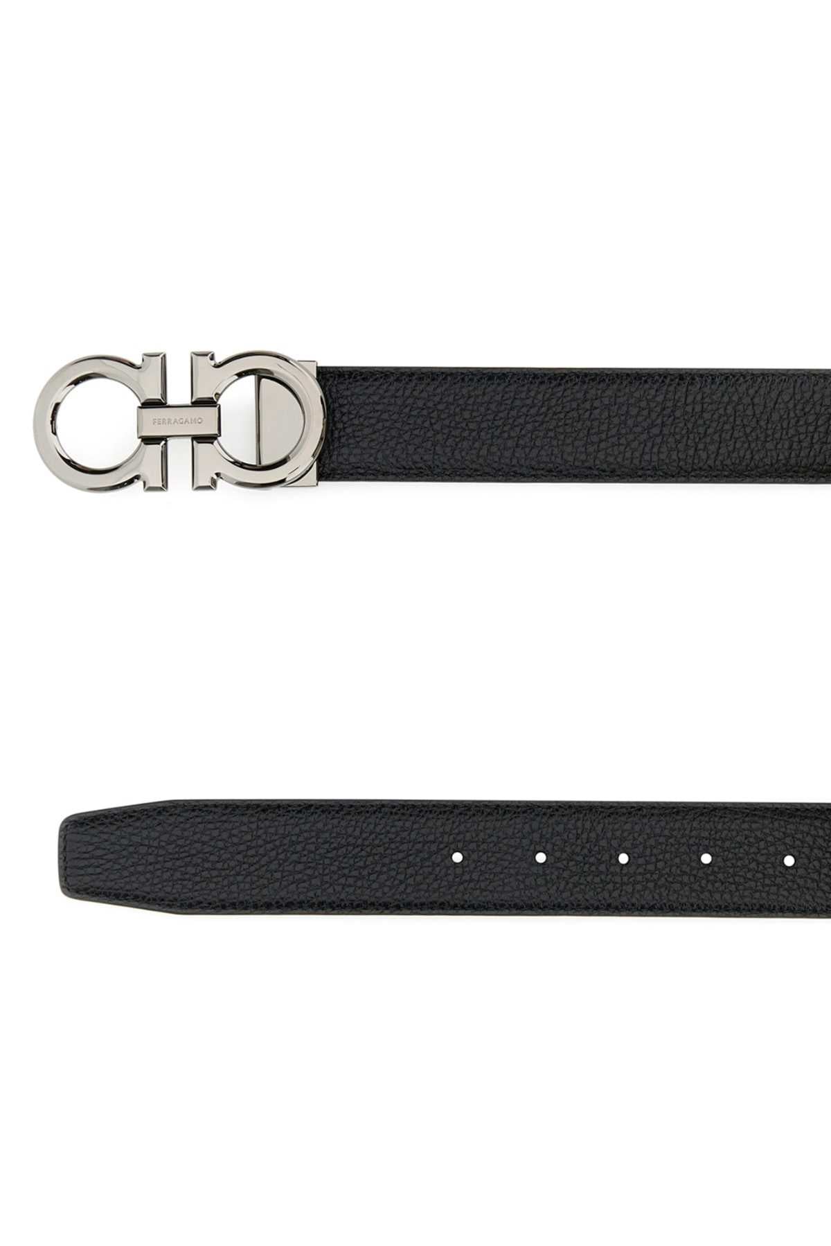 Ferragamo Reversible Leather Belt - 3.5 cm Height