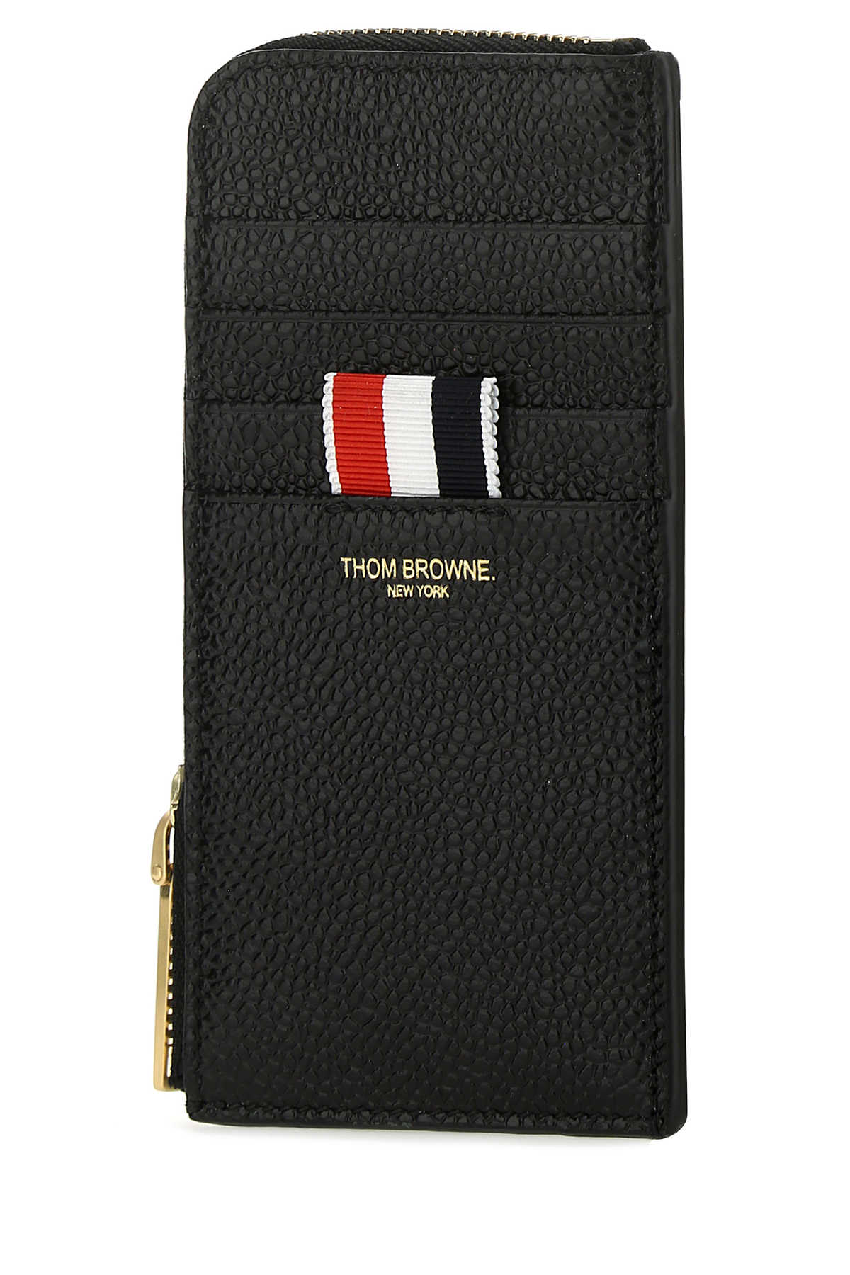 THOM BROWNE Mini Leather Coin Purse - 14 cm x 7 cm