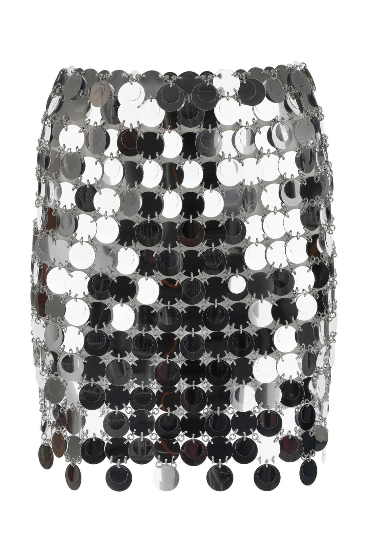 RABANNE Sequined Maxi Mini Skirt