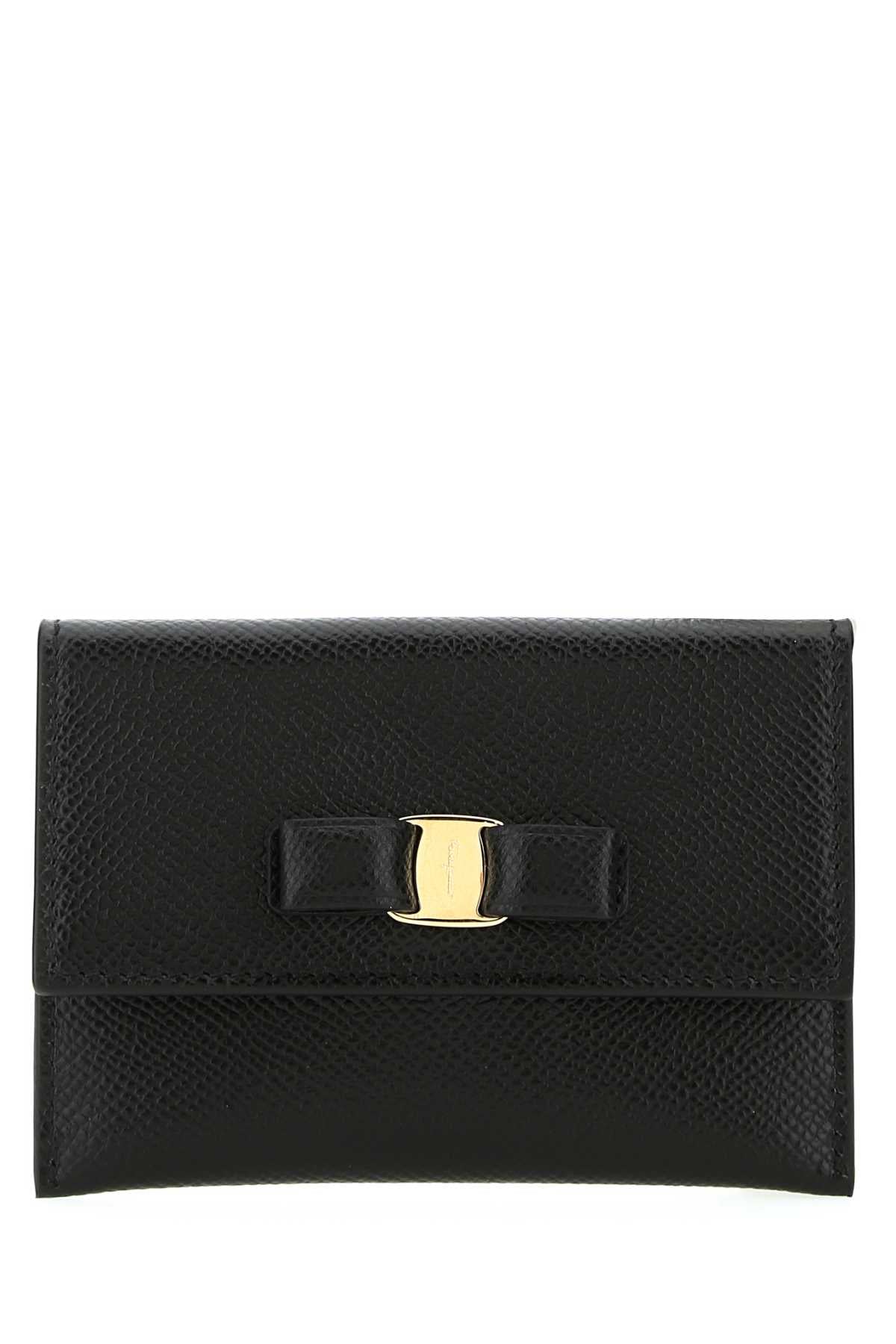 Ferragamo Elegant Mini Leather Card Holder