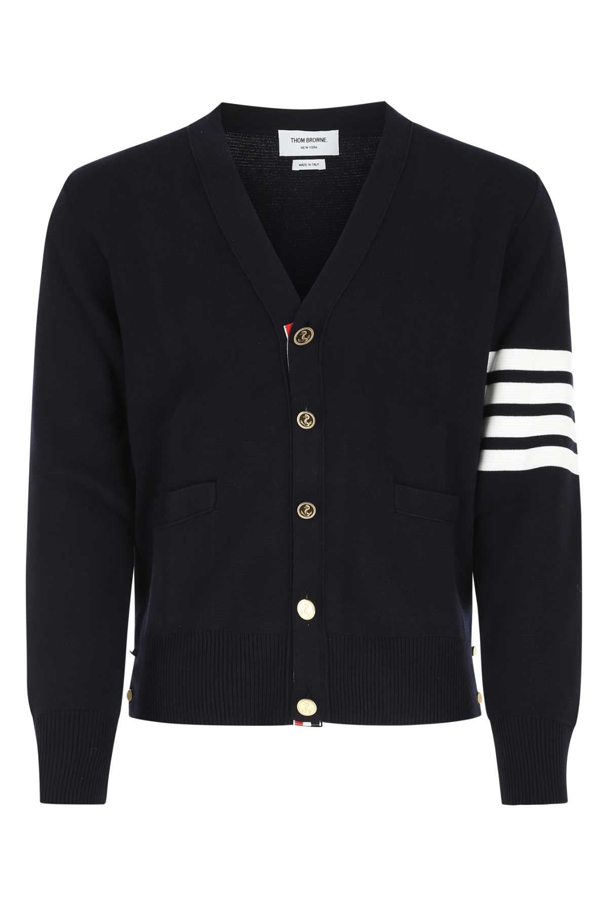 THOM BROWNE Classic Cotton Cardigan for Men