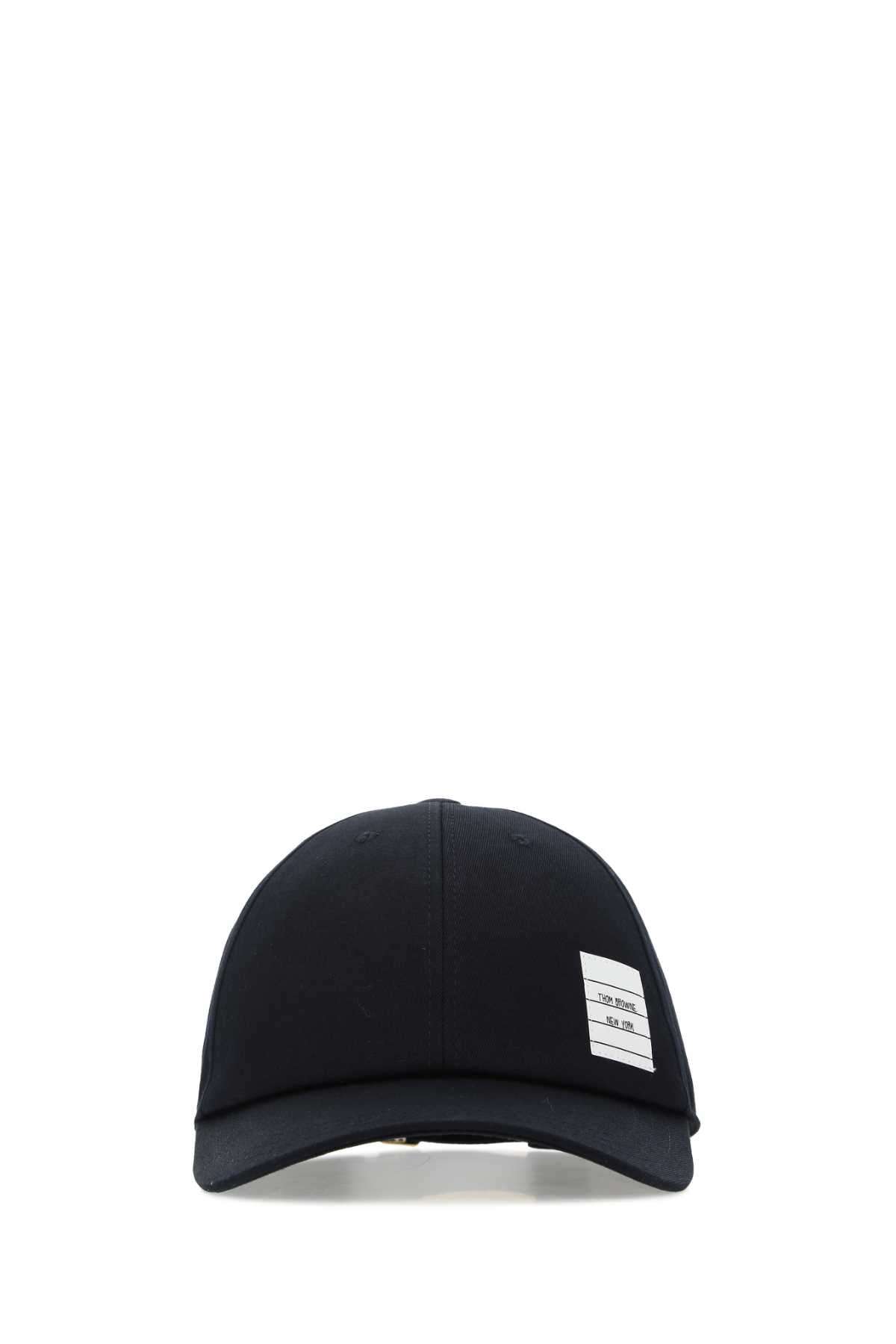 THOM BROWNE Cotton Baseball Cap