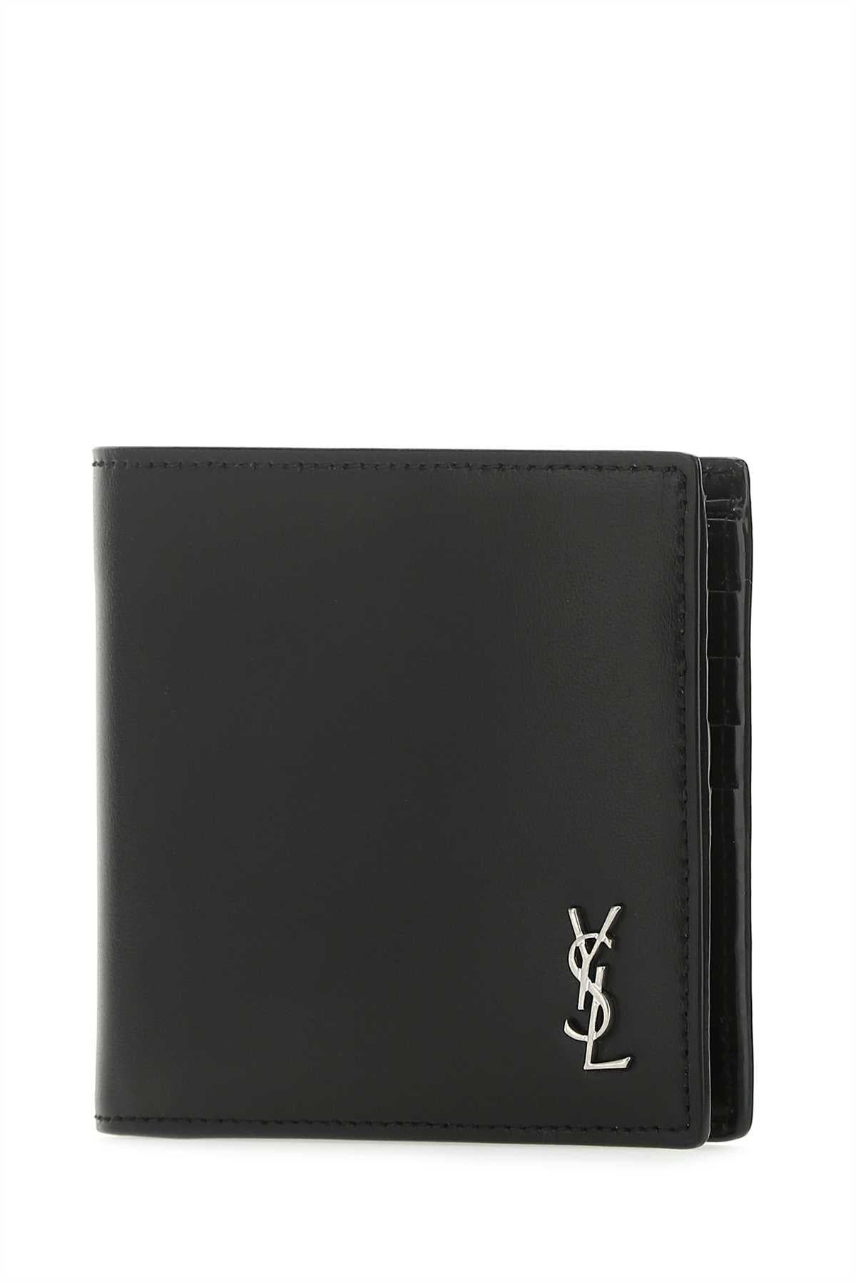 SAINT LAURENT Mini Leather Wallet for Men - Stylish Accessory