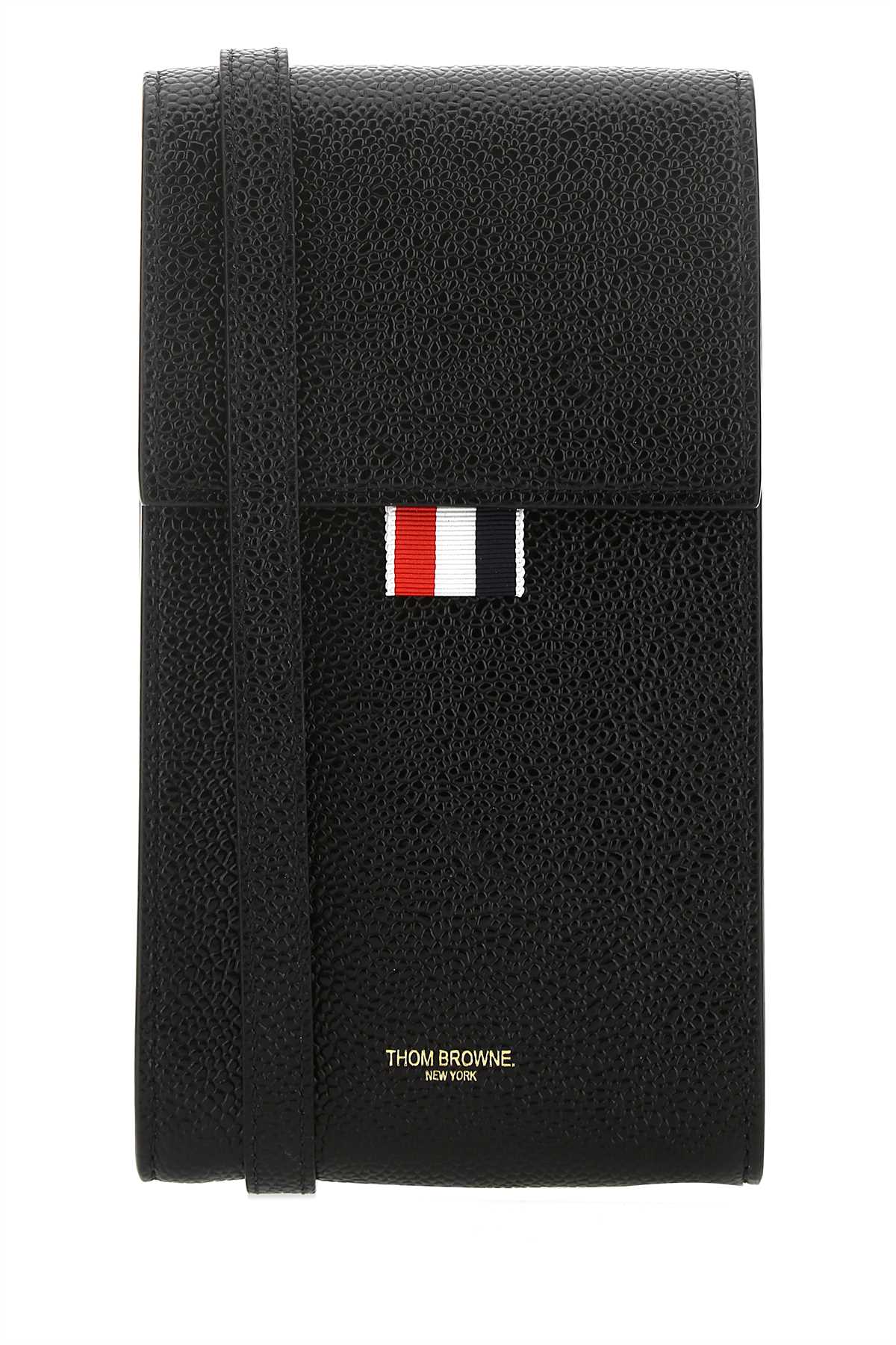 THOM BROWNE Mini Leather Phone Holder