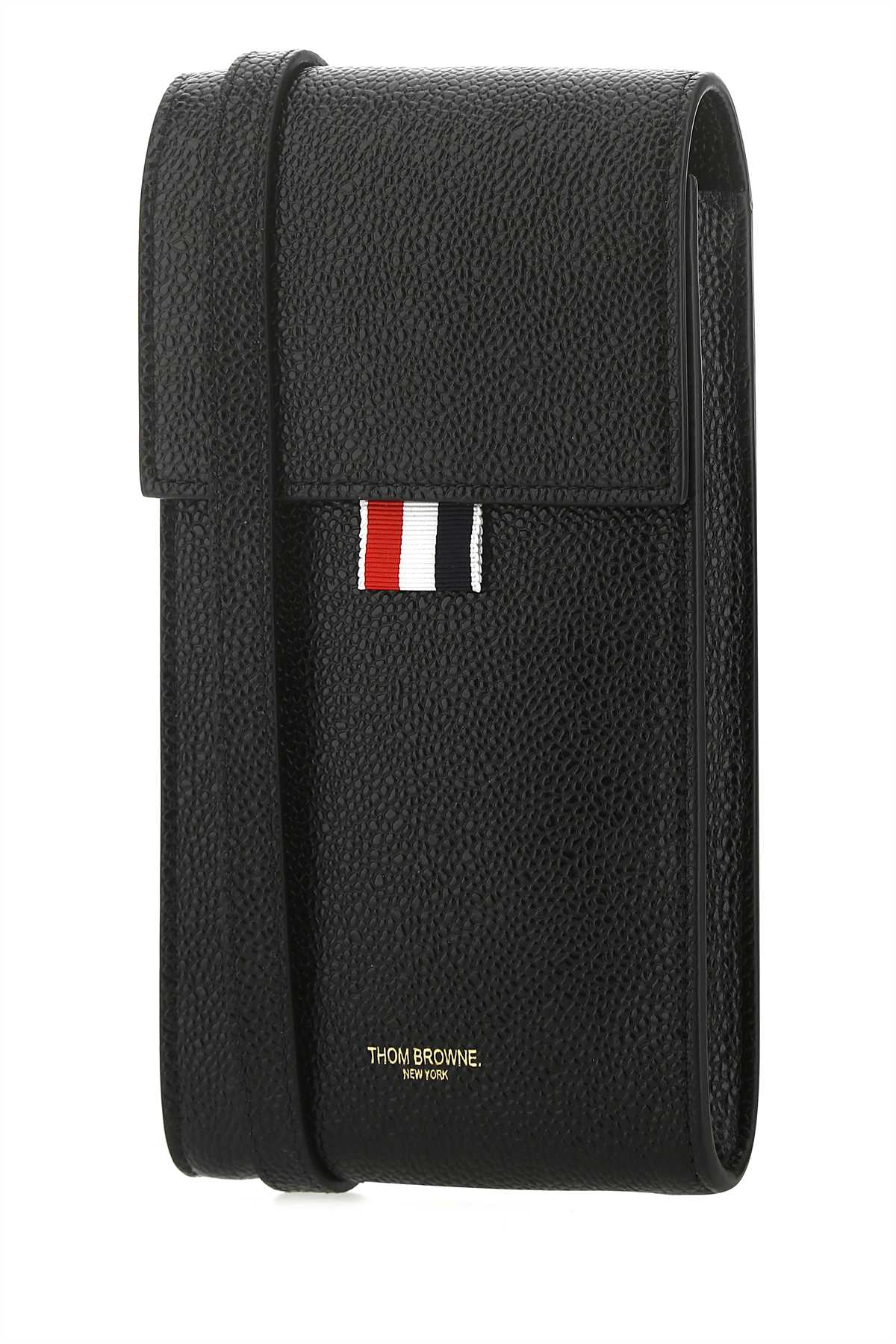 THOM BROWNE Mini Leather Phone Holder