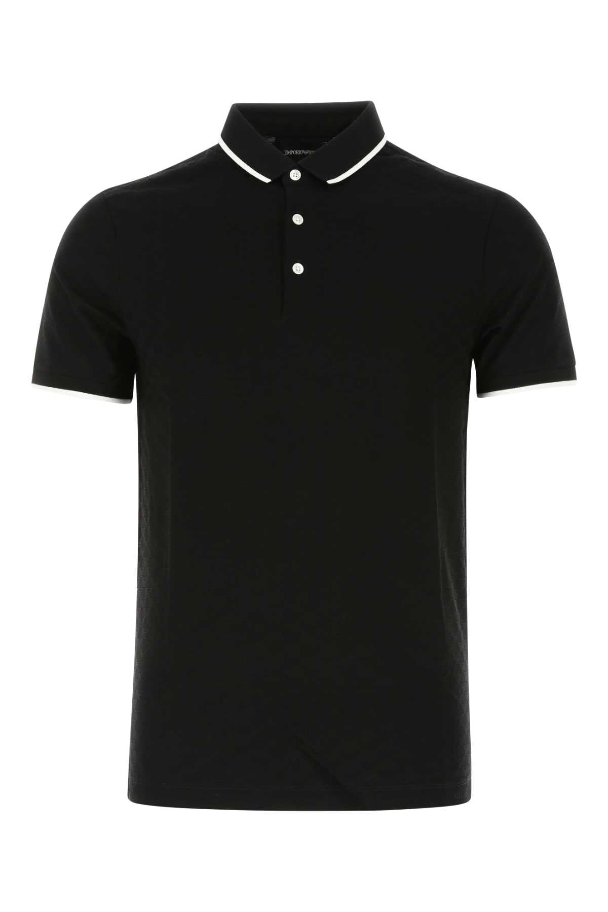 EMPORIO ARMANI Classic Cotton Polo Shirt for Men - FW25 Collection