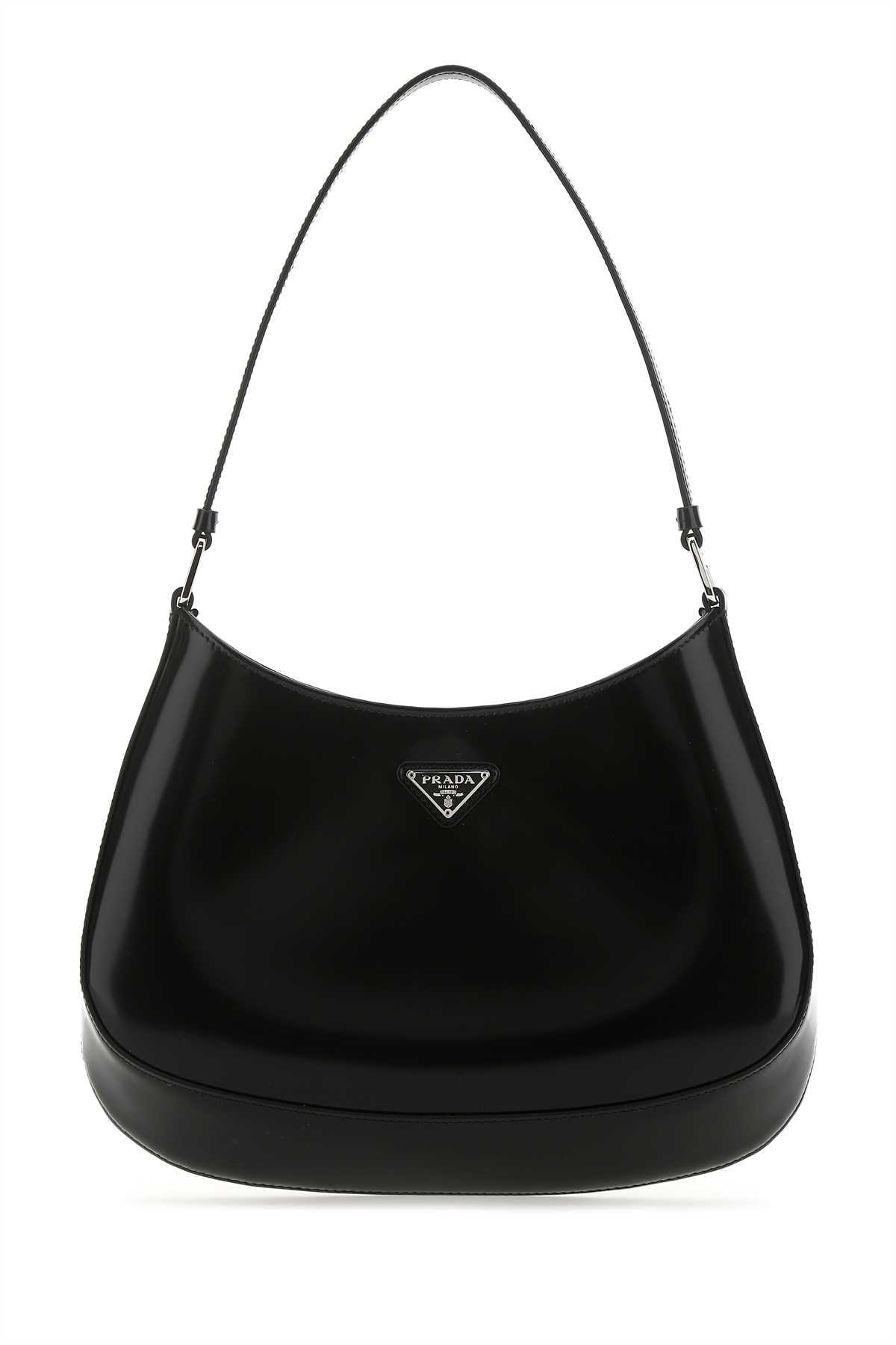 PRADA Elegant Mini Leather Cleo Shoulder Handbag - 26 cm x 18 cm x 5 cm