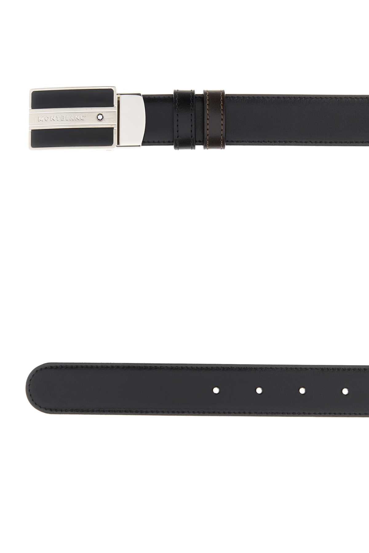 MONTBLANC Reversible Leather Belt - 3 cm Height