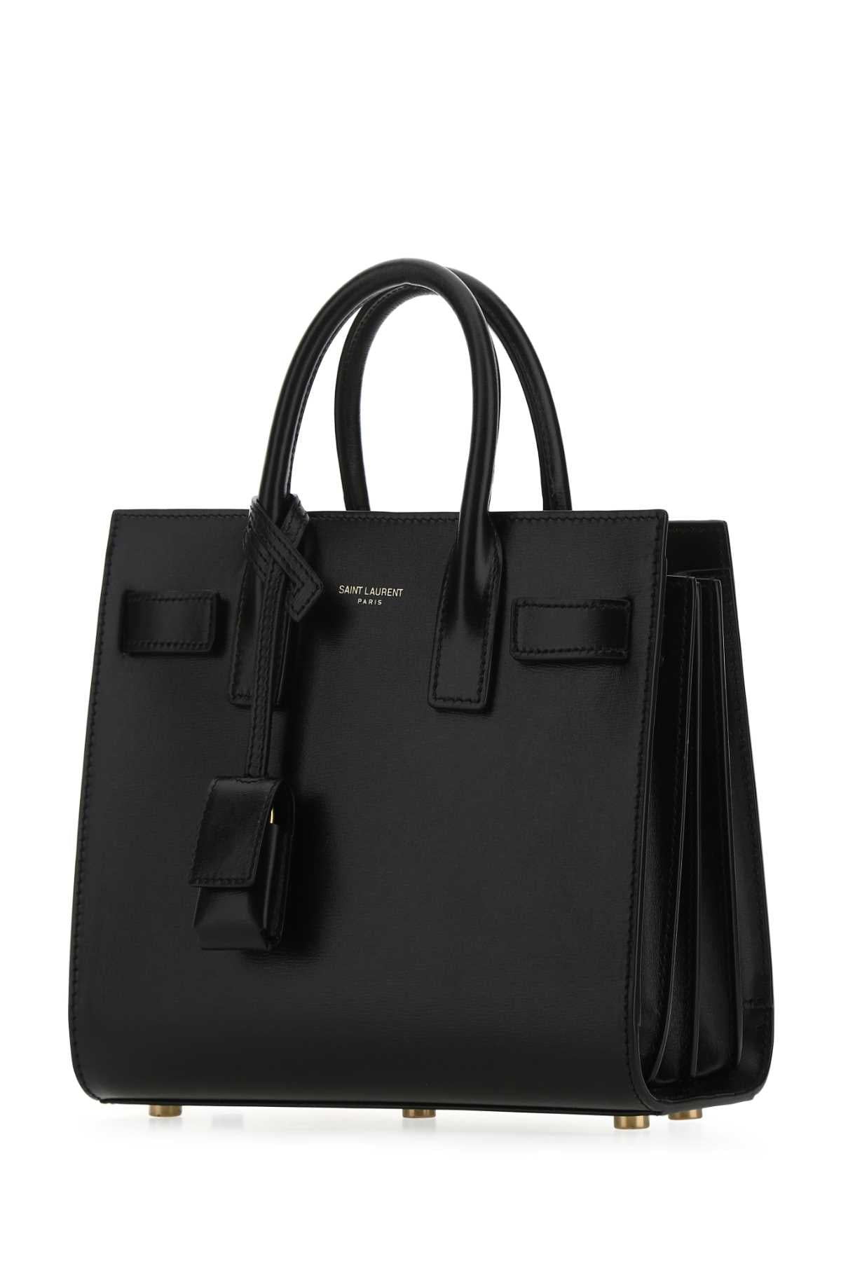 SAINT LAURENT Mini Leather Nano Sac OF Jour Handbag