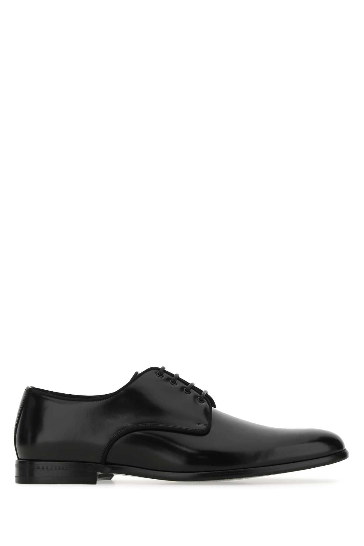 DOLCE & GABBANA Elegant Leather Lace-Up Shoes for Men