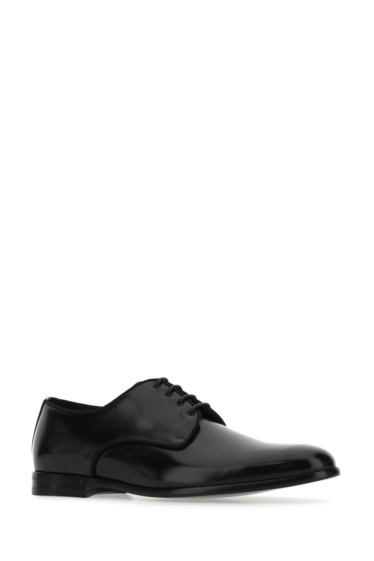 DOLCE & GABBANA Elegant Leather Lace-Up Shoes for Men