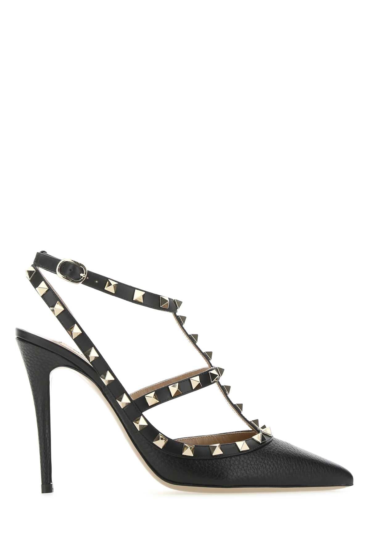 VALENTINO GARAVANI Elegant Leather Rockstud Pumps with 10.5 cm Heel