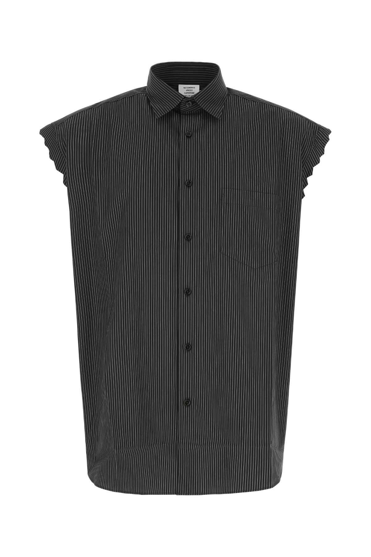 VETEMENTS Ribbed Poplin Shirt for Men