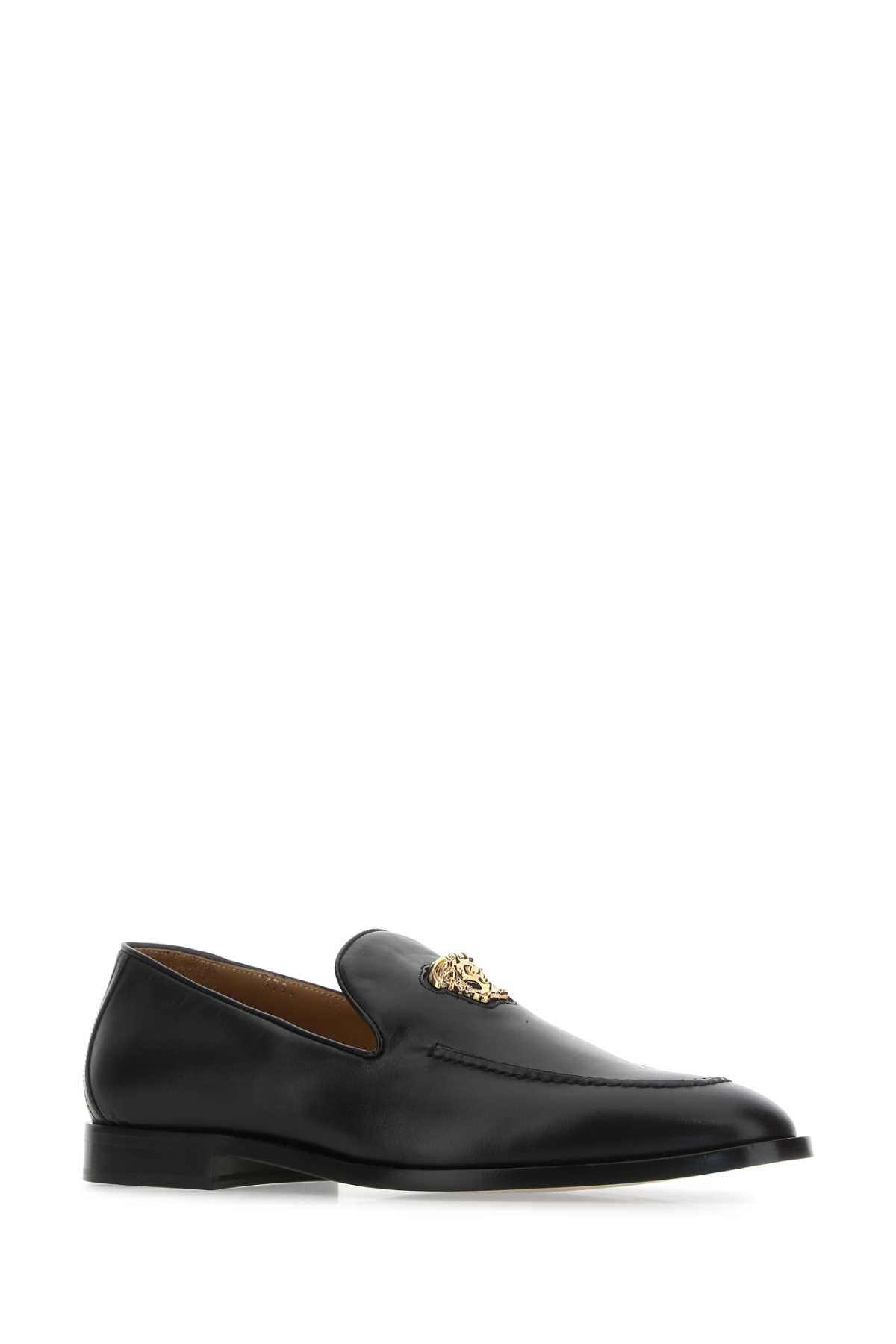 VERSACE Sophisticated Leather Medusa Loafers