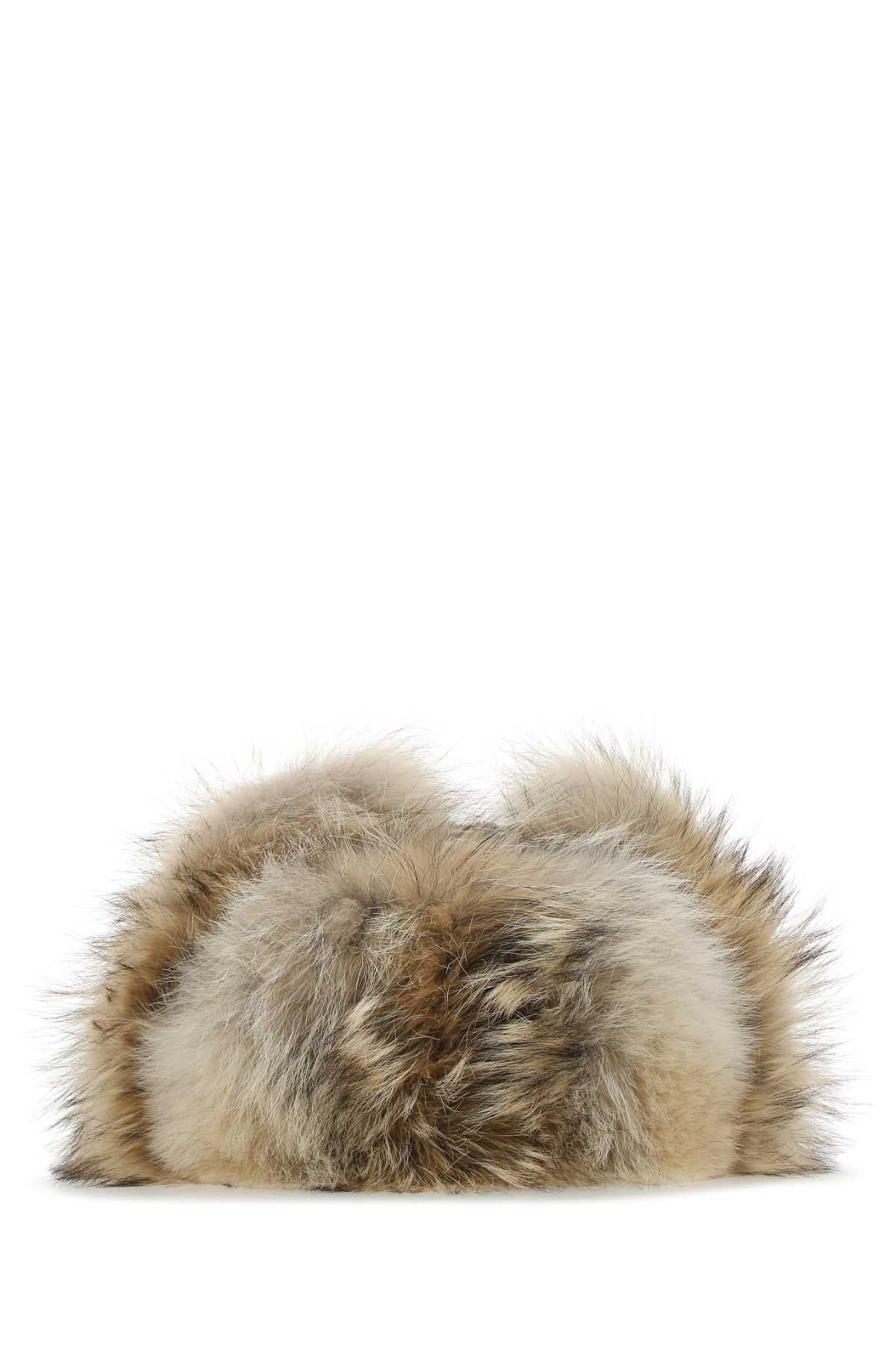PRADA Nylon and Fur Hat for Women