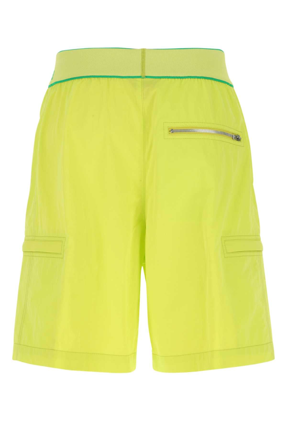 BOTTEGA VENETA Men's Mini Nylon Bermuda Shorts