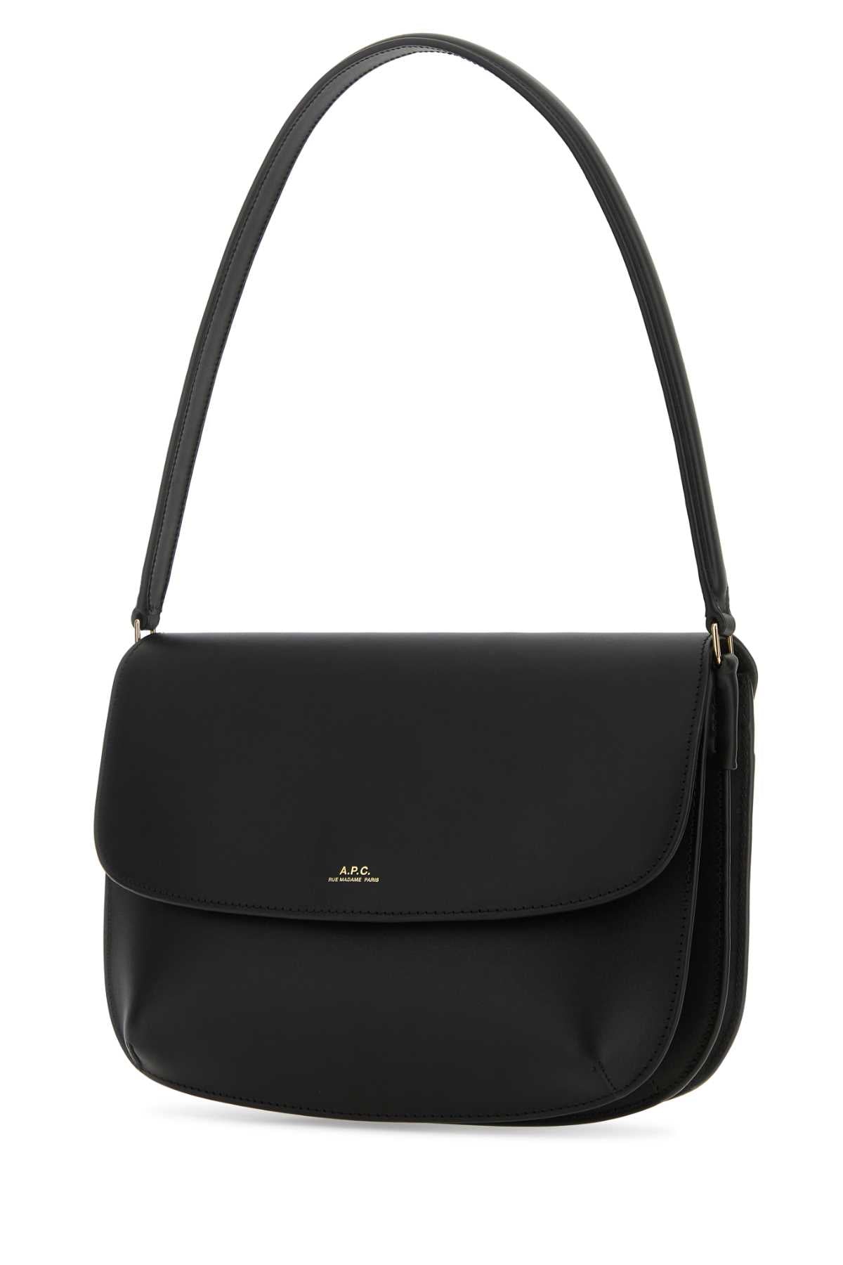 A.P.C. Mini Leather Shoulder Handbag - 24 cm x 20 cm