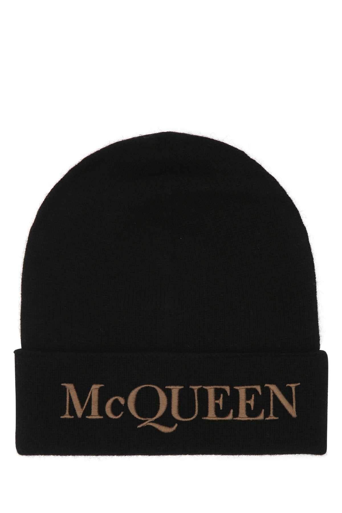 ALEXANDER MCQUEEN Luxurious Cashmere Beanie Hat for Men