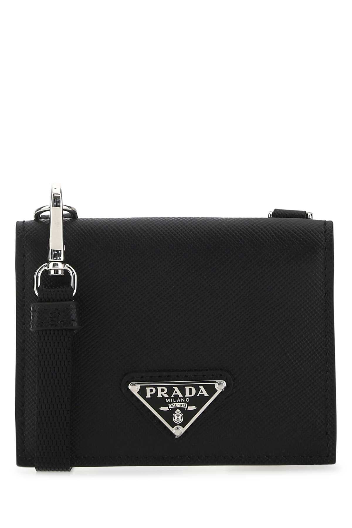 PRADA Mini Leather Cardholder for Men