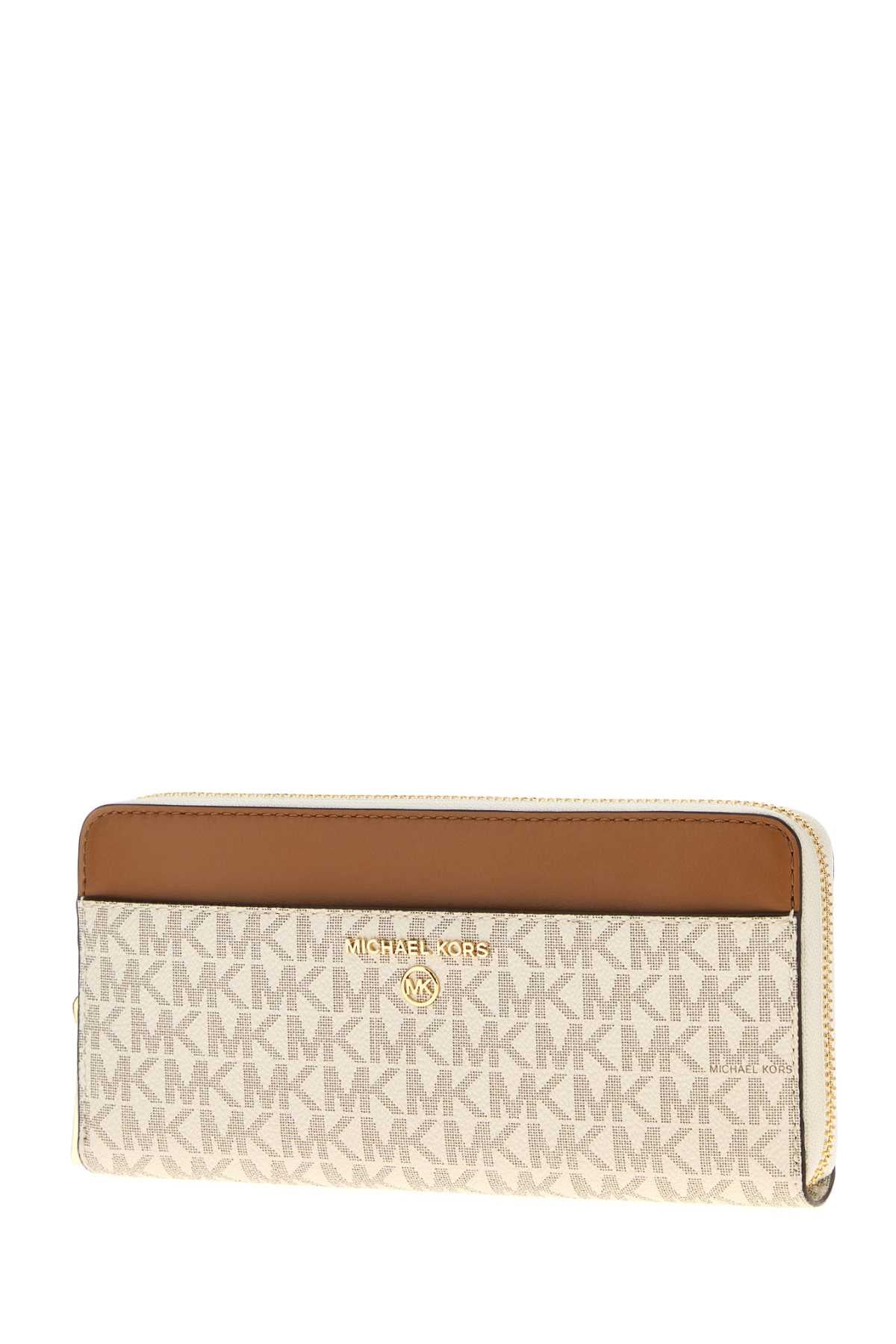 MICHAEL BY MICHAEL KORS Printed Canvas Wallet - 20 cm x 10 cm x 4 cm