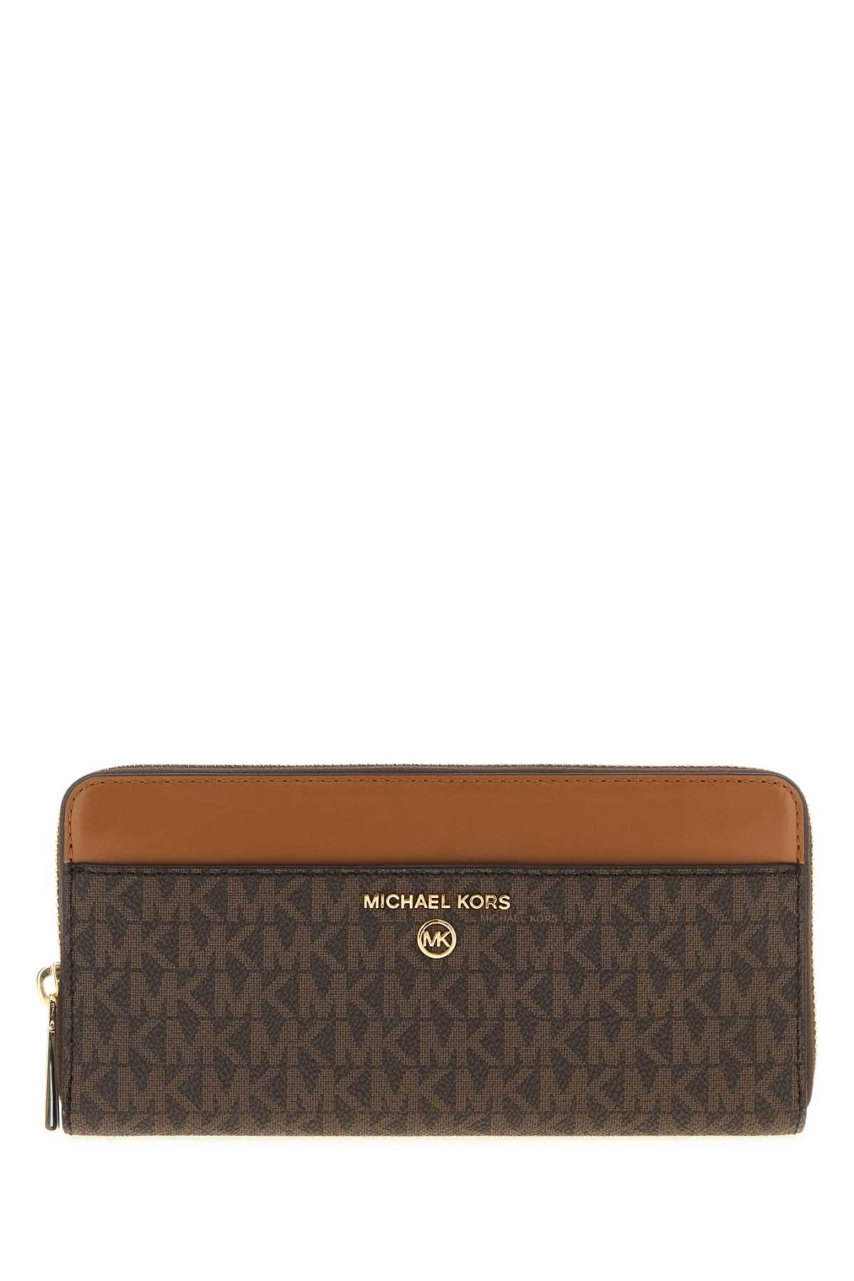 MICHAEL BY MICHAEL KORS Printed Canvas Wallet - 20 cm x 10 cm x 4 cm