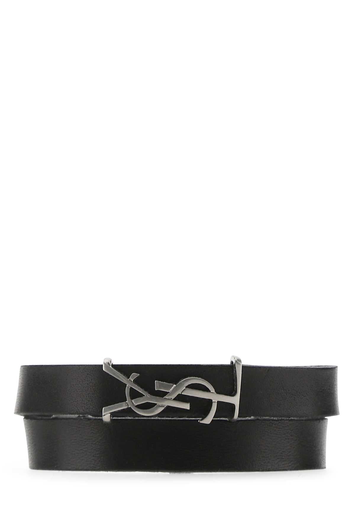 SAINT LAURENT Elegant Leather Opyum Bracelet for Men