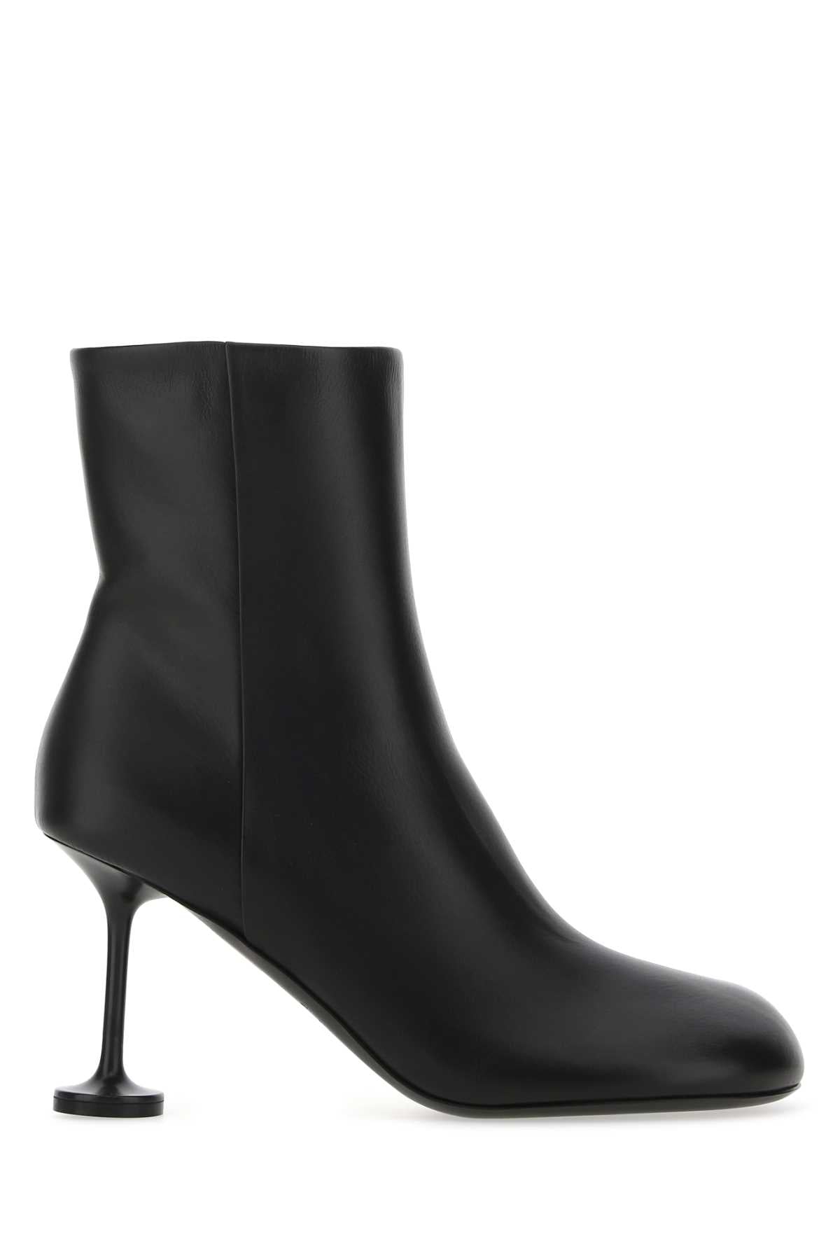 BALENCIAGA Chic Leather Lady Ankle Boots with 9 cm Heel Height