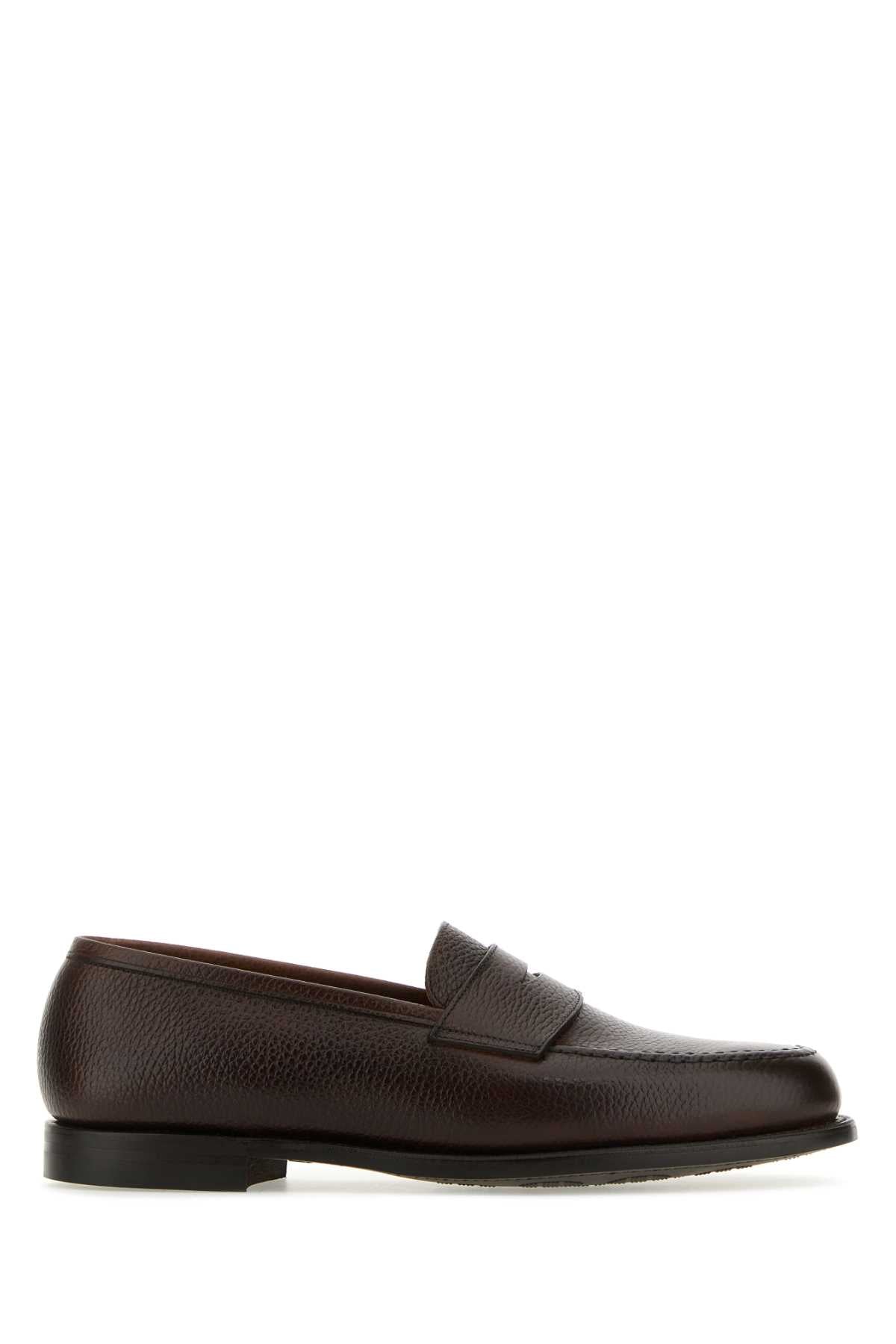 CROCKETT&JONES Classic Leather Boston Loafers for Men