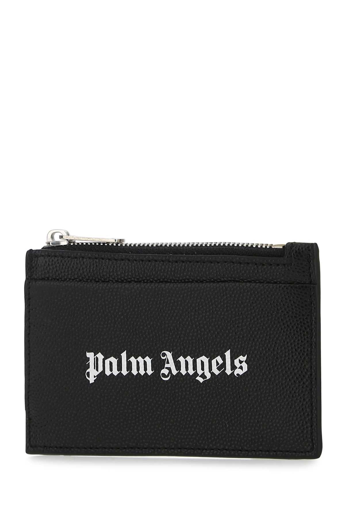 PALM ANGELS Mini Leather Card Holder