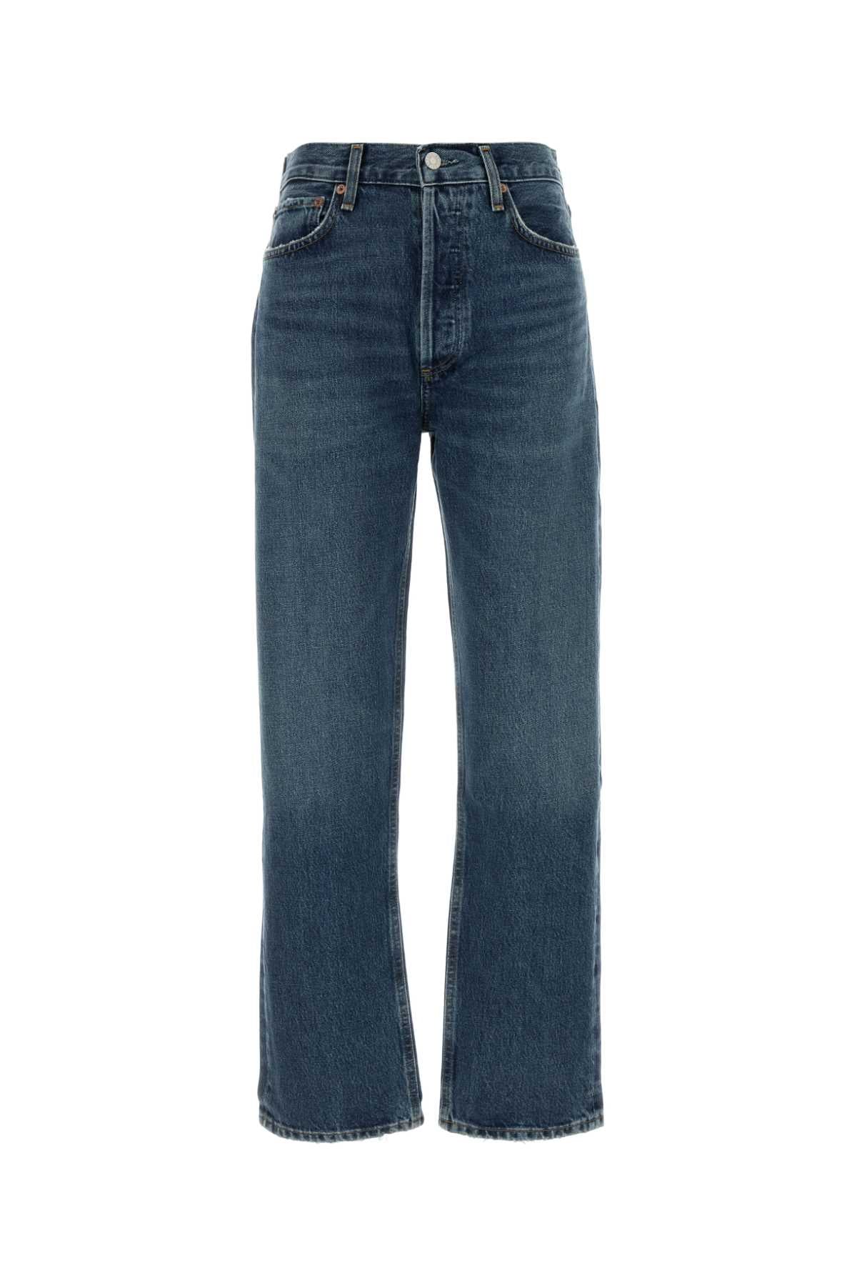 AGOLDE High-Waisted Straight Leg Jeans
