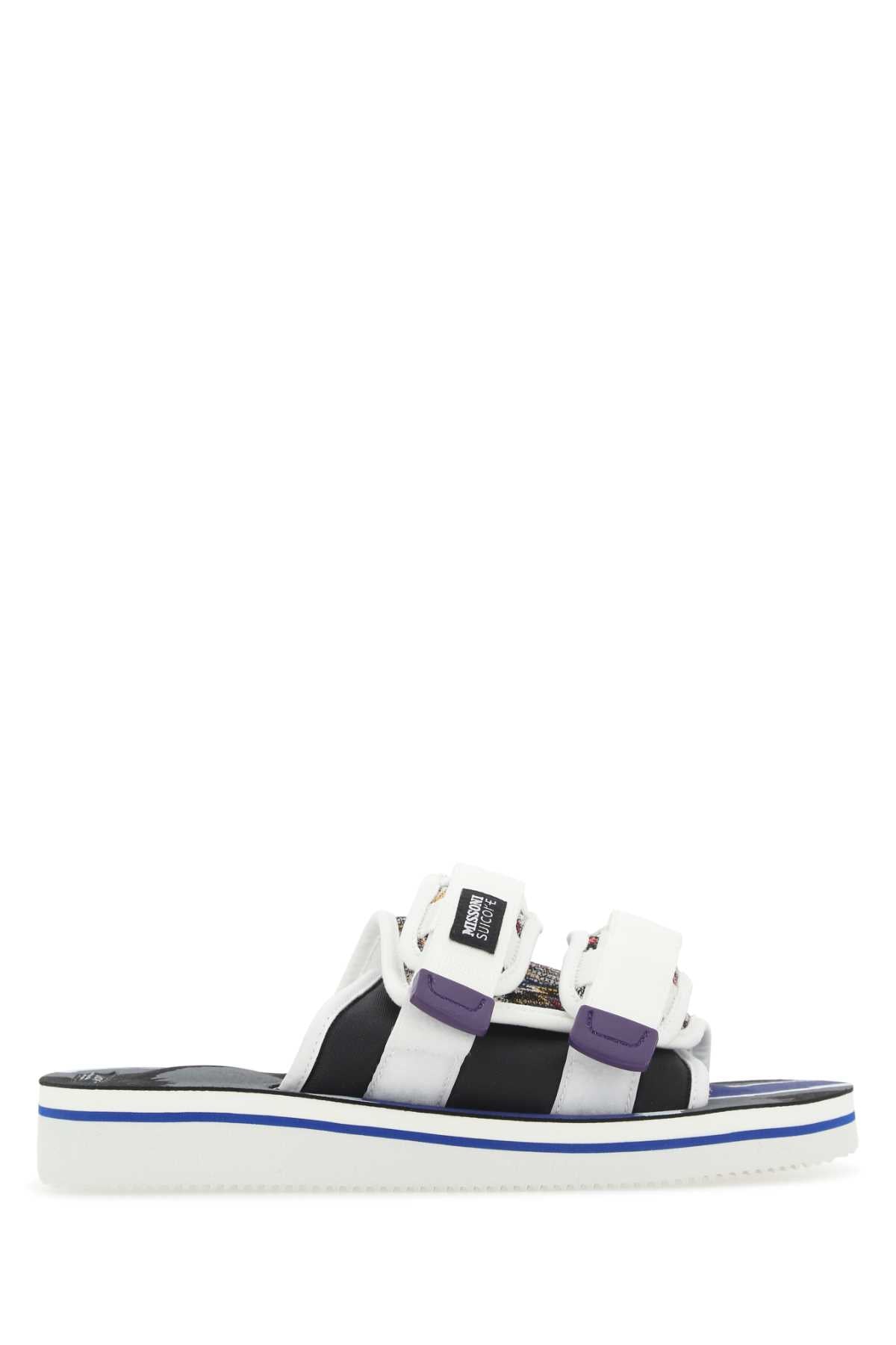 SUICOKE Multicolor Fabric Moto-Cab Slippers for Women - FW22